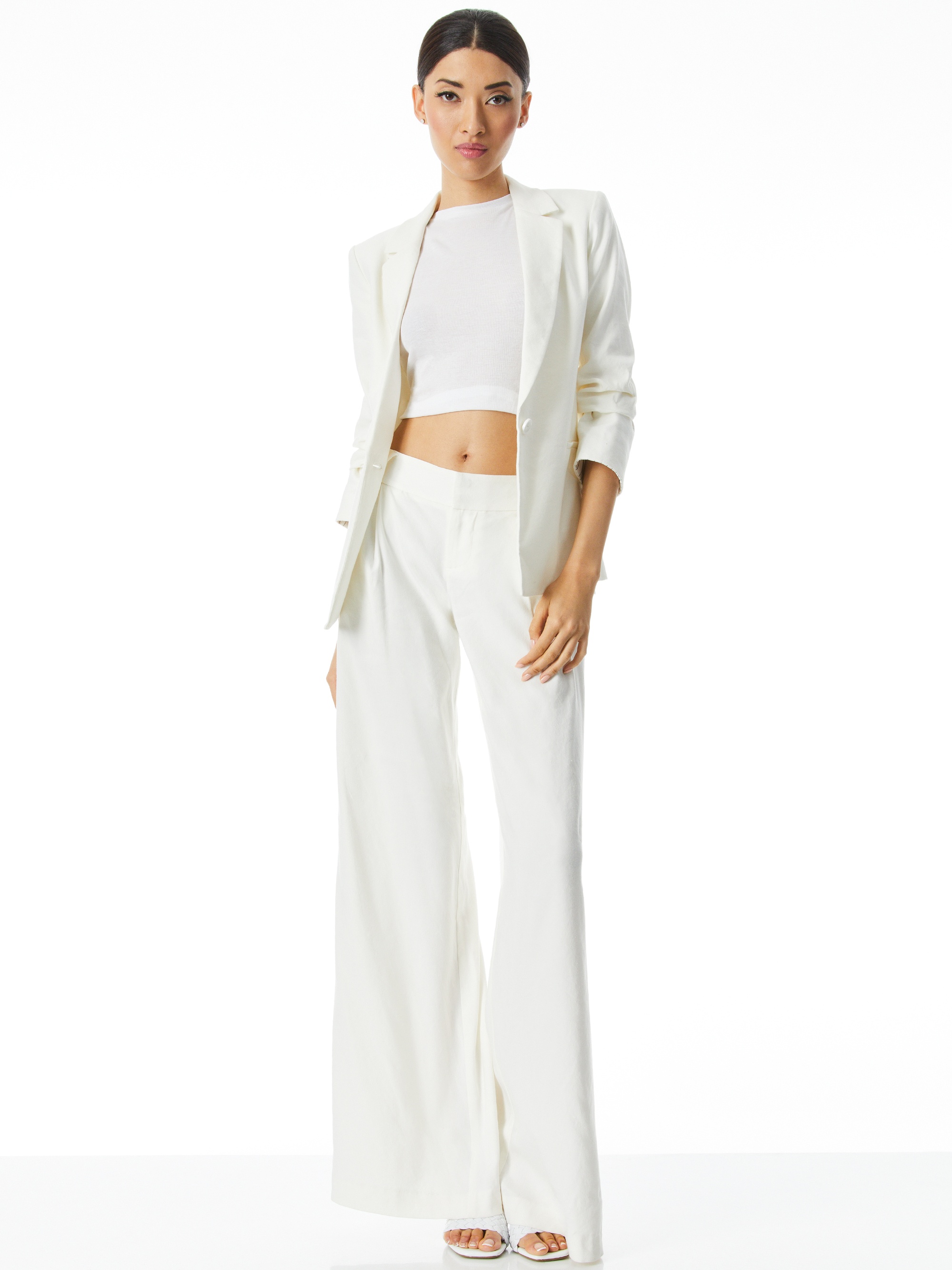 NIGEL SCRUNCHED CUFF BLAZER - 4