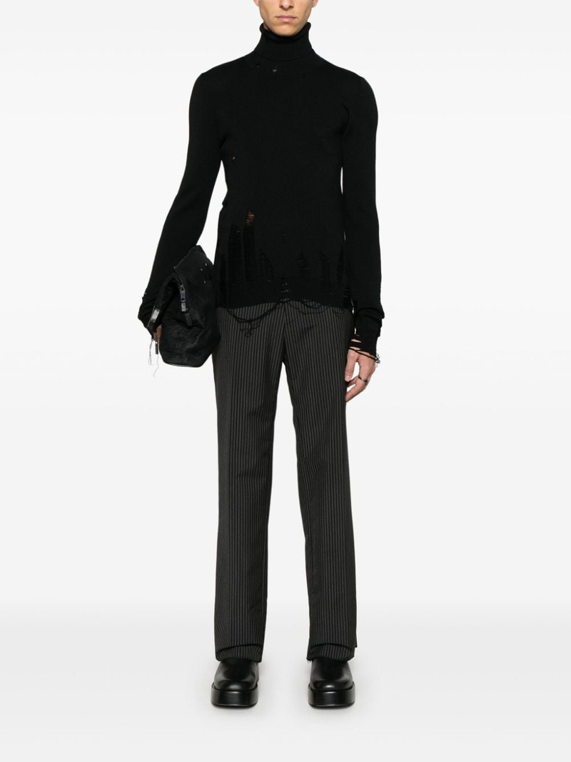 MM6 Maison Margiela distressed sweater outlook
