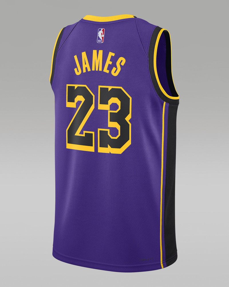 Jordan Men's Los Angeles Lakers Statement Edition Jordan Dri-FIT NBA Swingman Jersey outlook