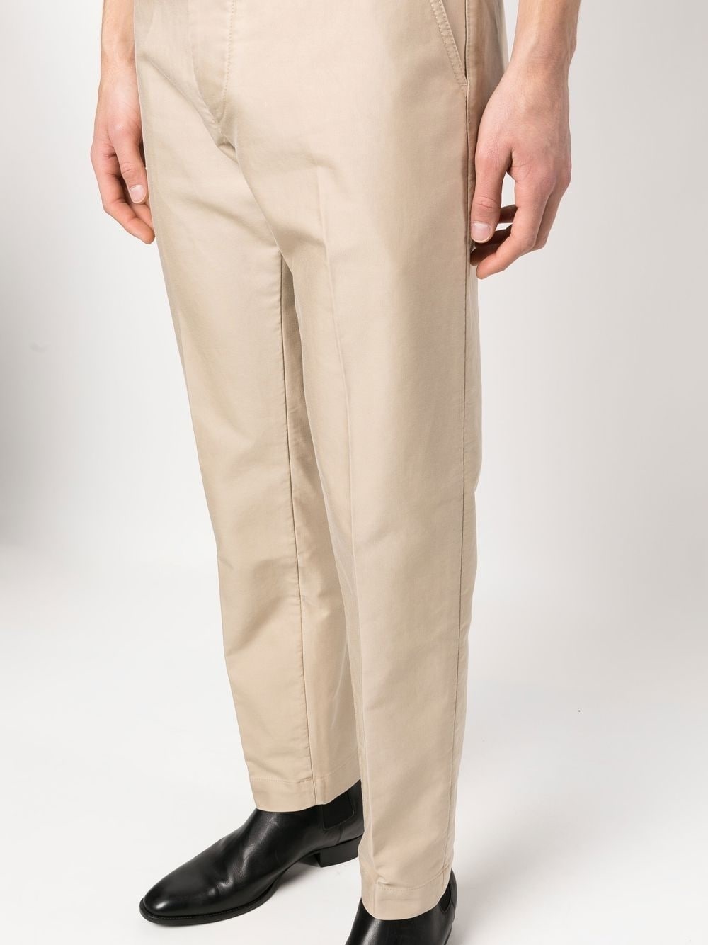 tapered cotton trousers - 5