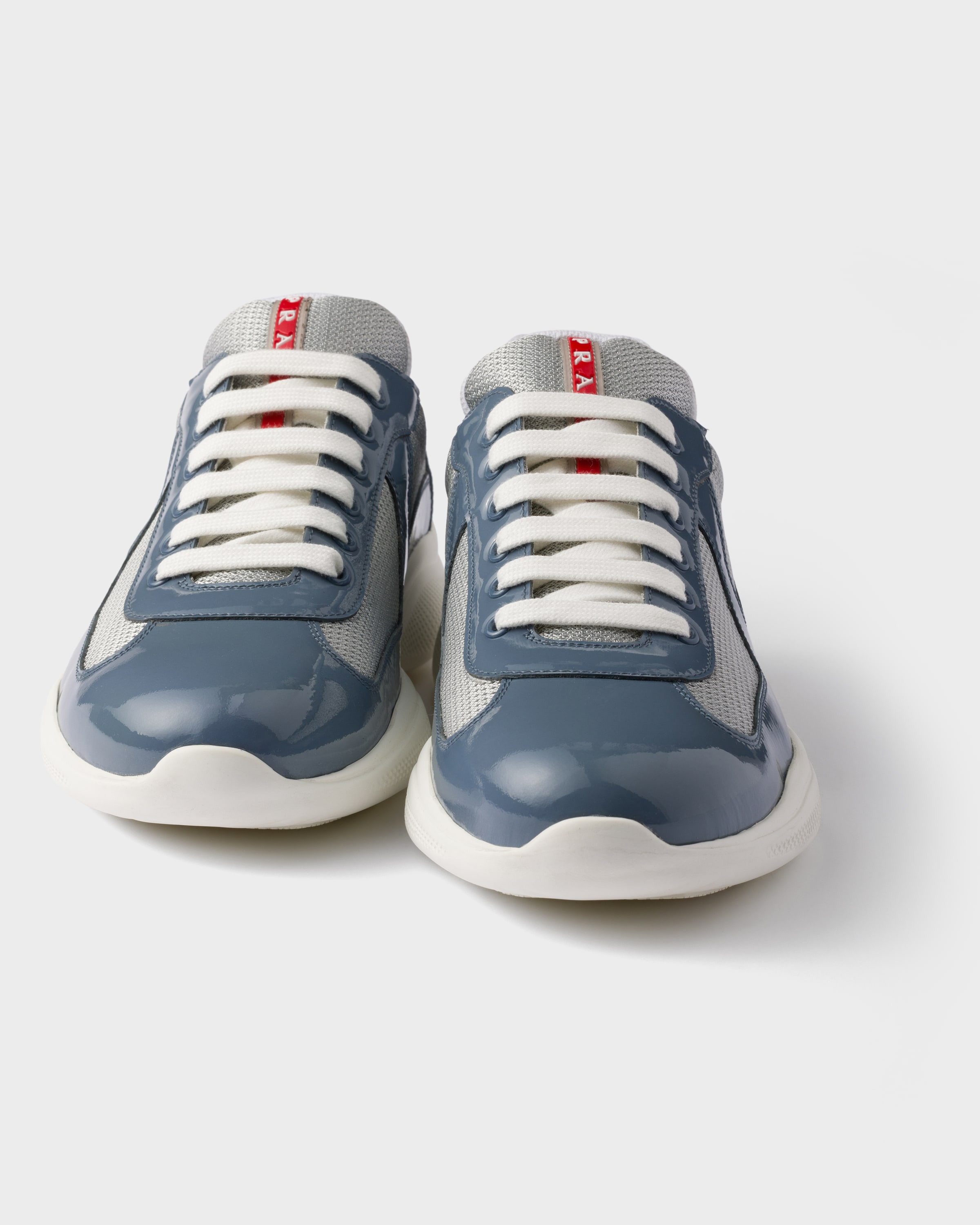 Patent leather and technical fabric Prada America's Cup sneakers - 5