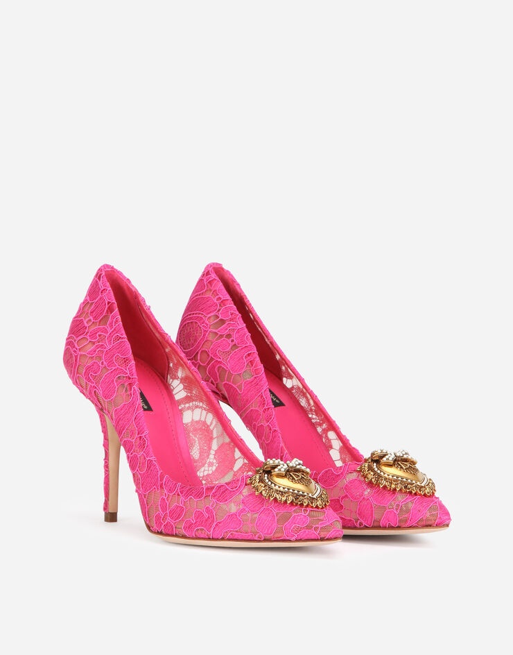 Taormina lace pumps with Devotion heart - 2