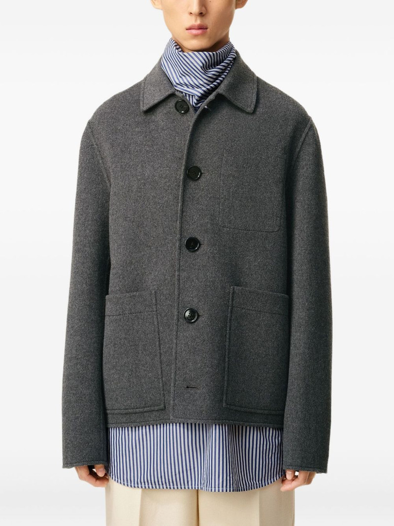 AMI Paris Double Faced Wool Cashmere Ball Jacket 5