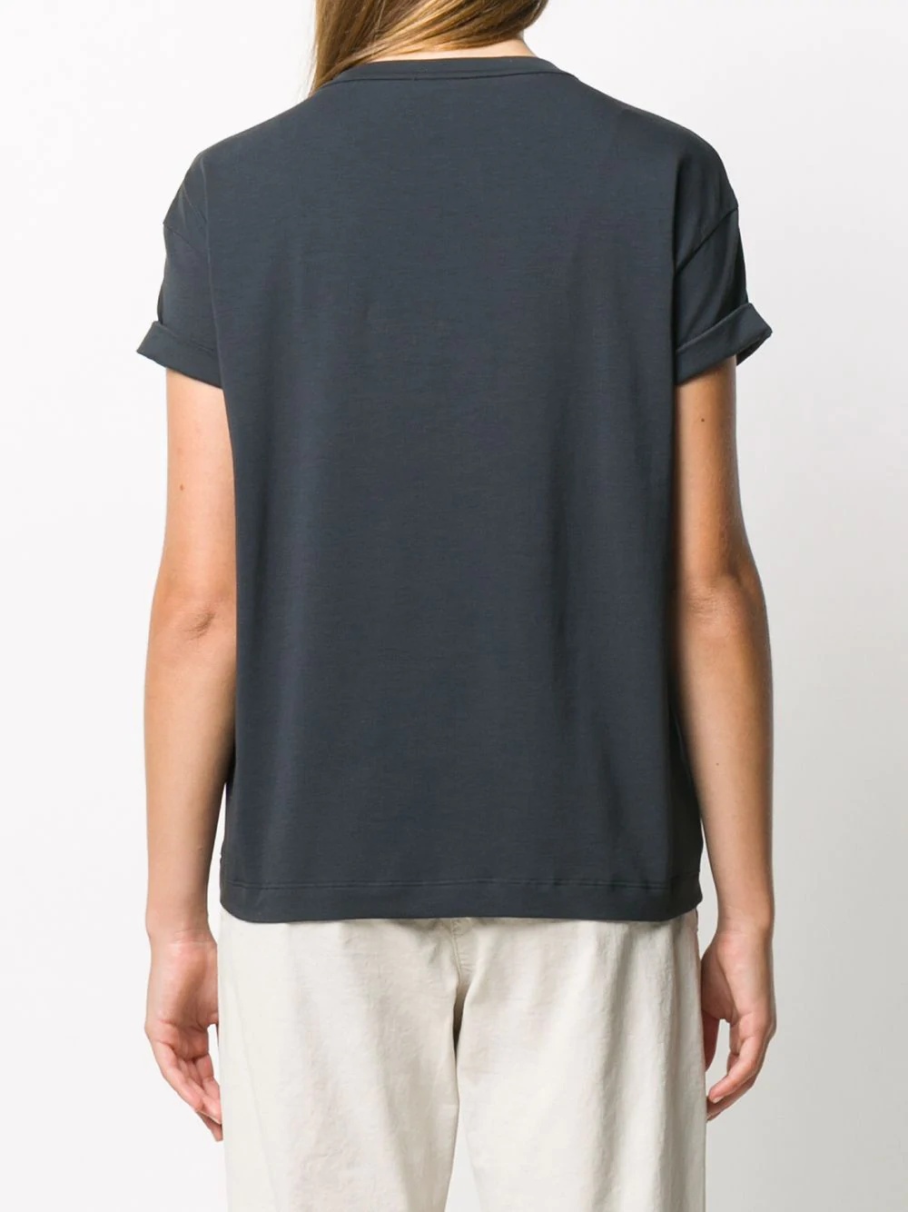 one pocket crew neck T-Shirt  - 4