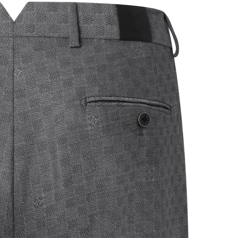 Damier Jacquard Cigarette Pants 2