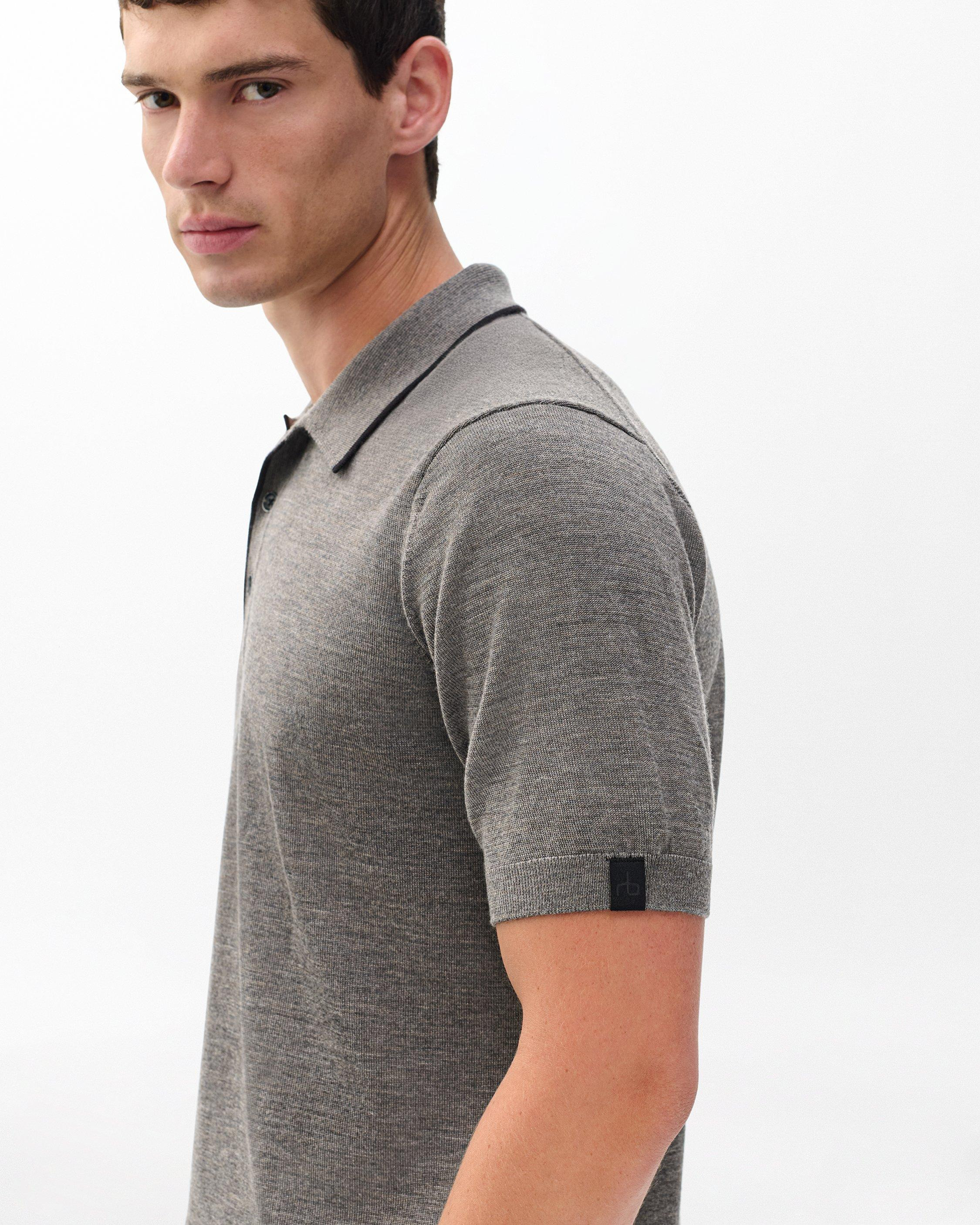 Crawford Wool-Cashmere Knit Polo - 5