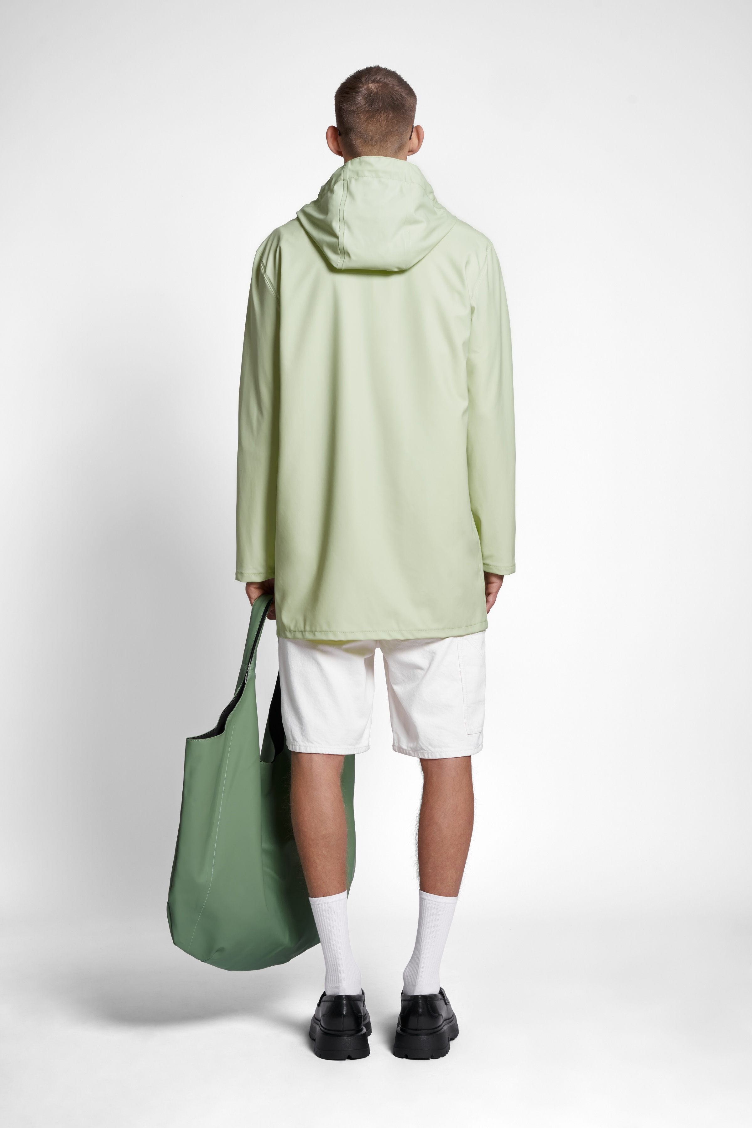 Stockholm Lightweight Raincoat Seafoam Green - 4