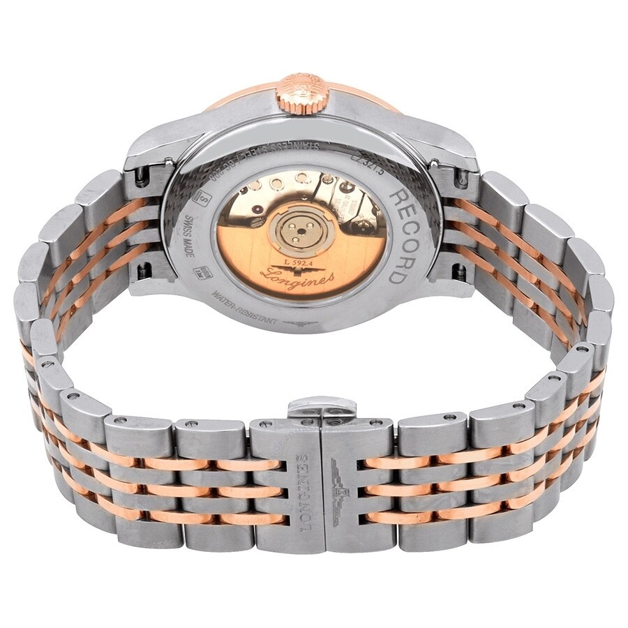 Longines Record Automatic Diamond White Mother of Pearl Dial Ladies Watch L2.321.5.87.7 - 3