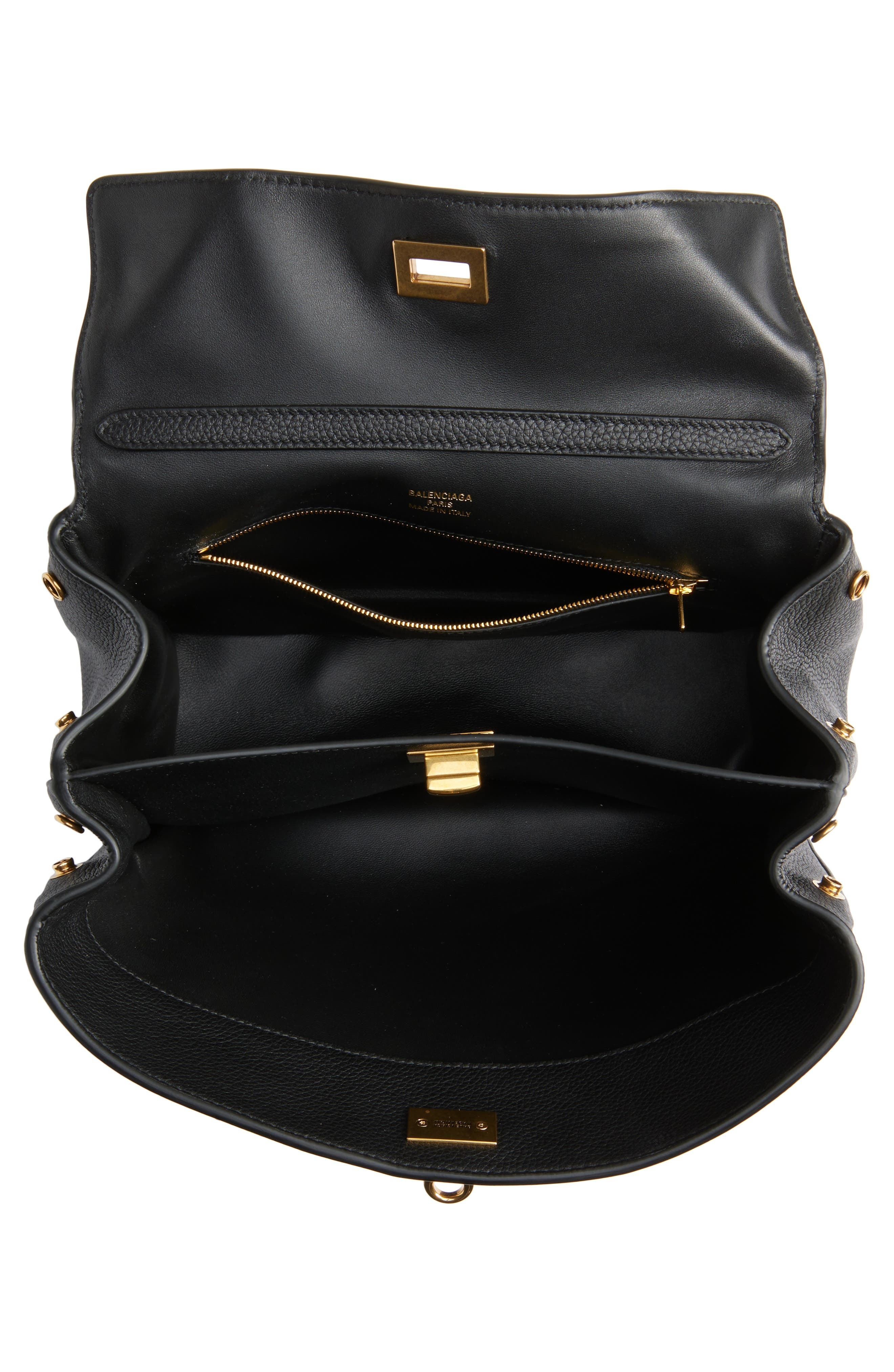 Balenciaga Small Rodeo Leather Top Handle Bag in 1000 Black at Nordstrom - 5