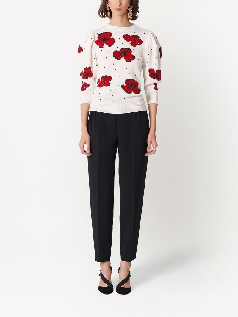 CAROLINA HERRERA high-waist tapered-leg trousers outlook