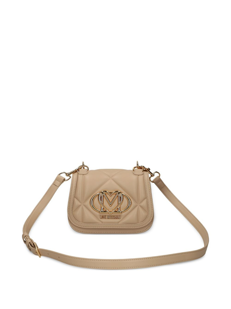 quilted logo tote bag 6