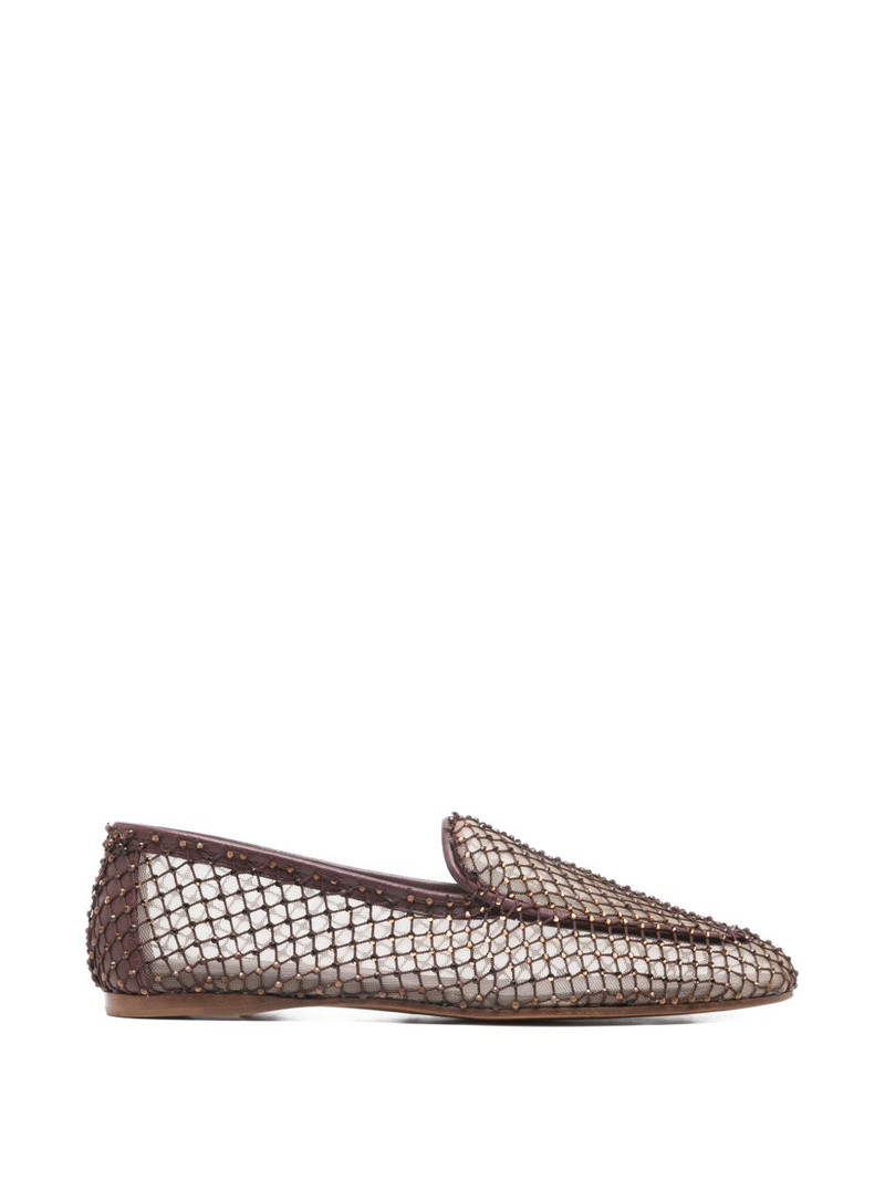 strass mesh loafers 1