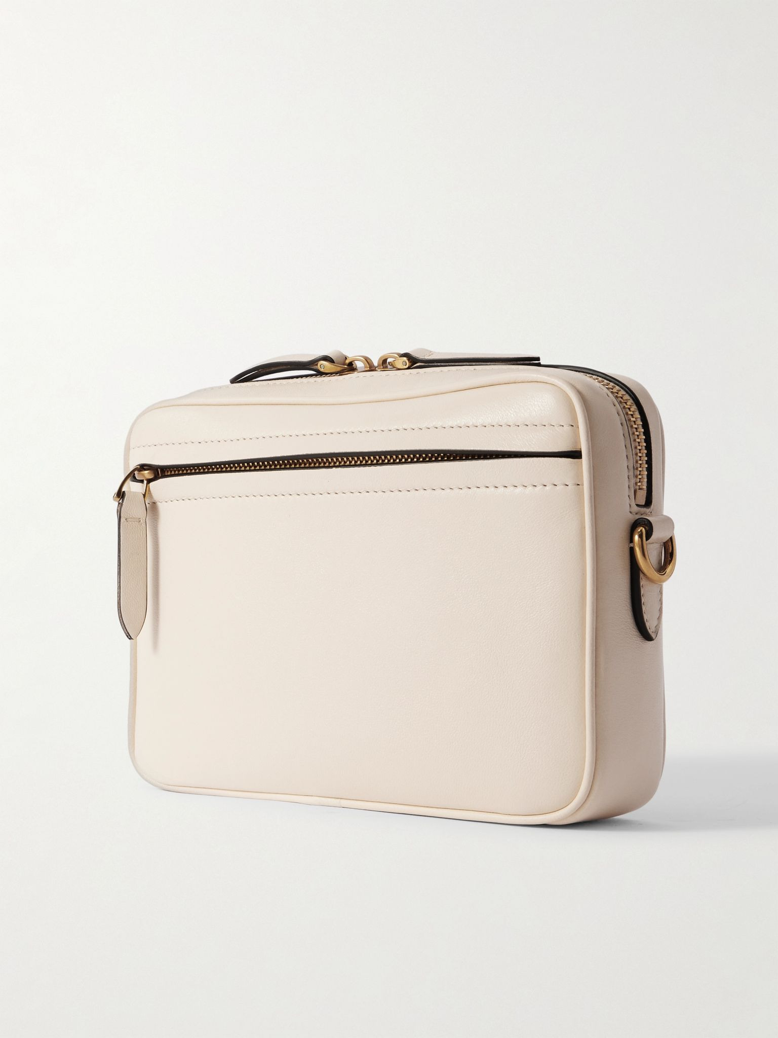 Viva Superstar Two-Tone Leather Messenger Bag Off-white - 3