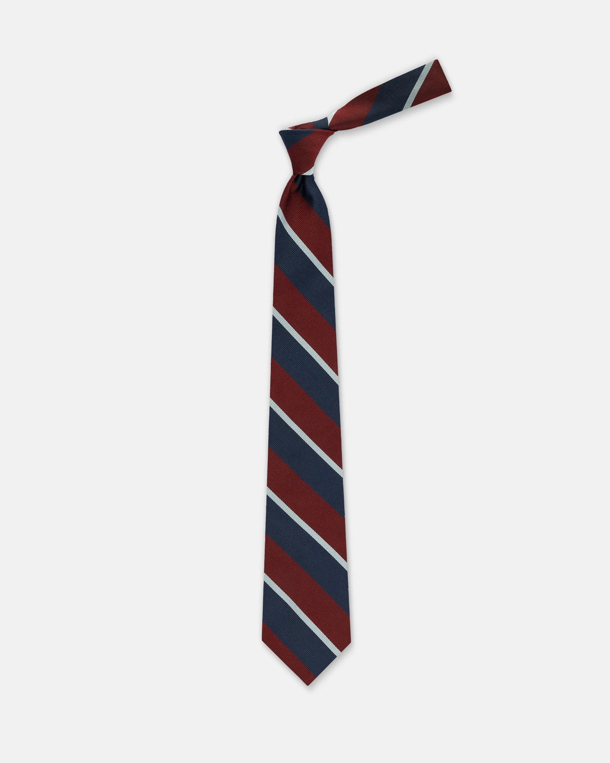 MADE-IN-USA ROYAL AIR FORCE STRIPED REGIMENTAL REPP TIE - 1