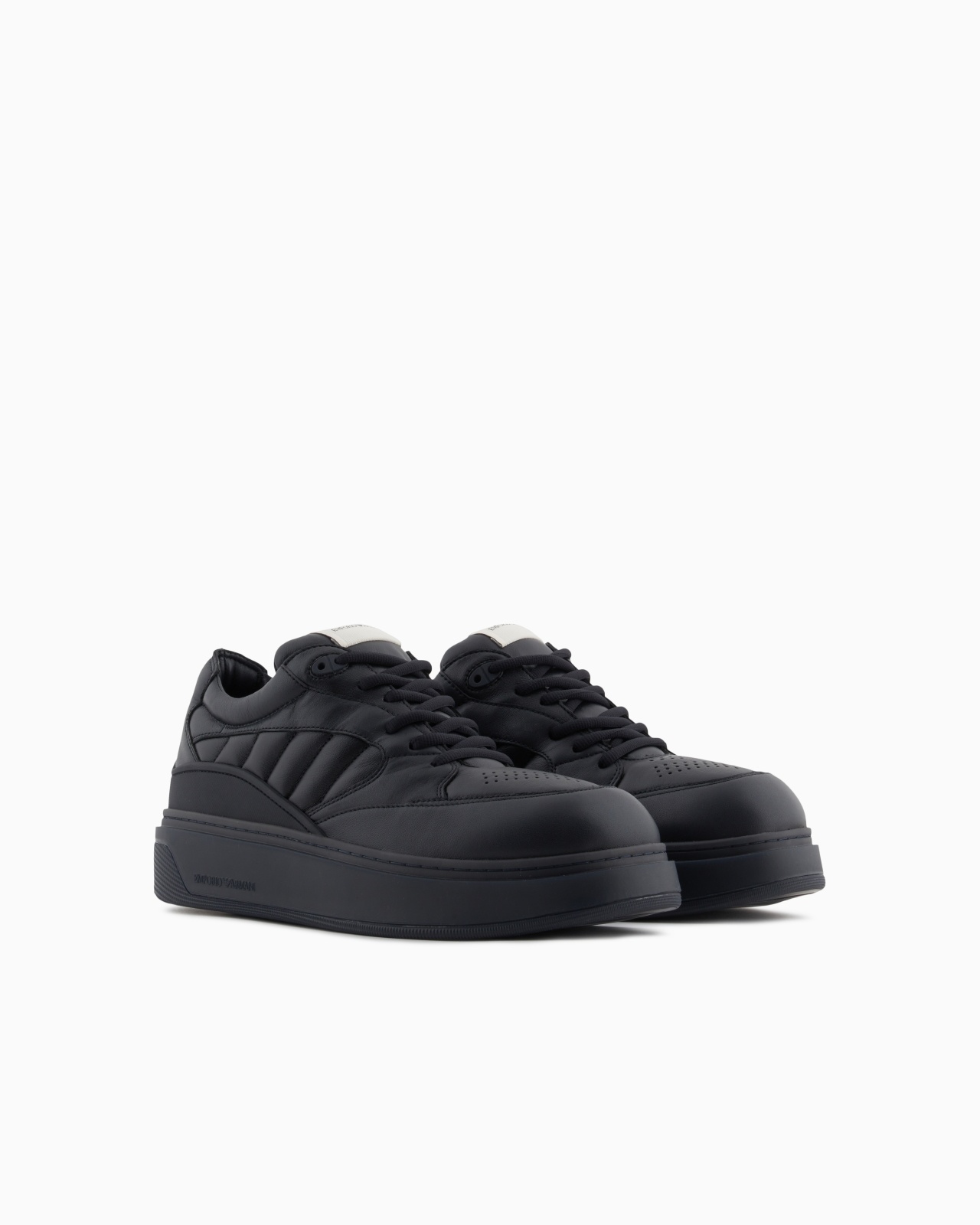 SNEAKERS WITH PADDED NAPPA-LEATHER DETAILS - 2