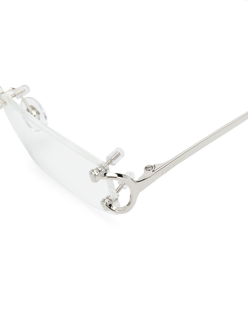 직사각형 rimless 유리 3