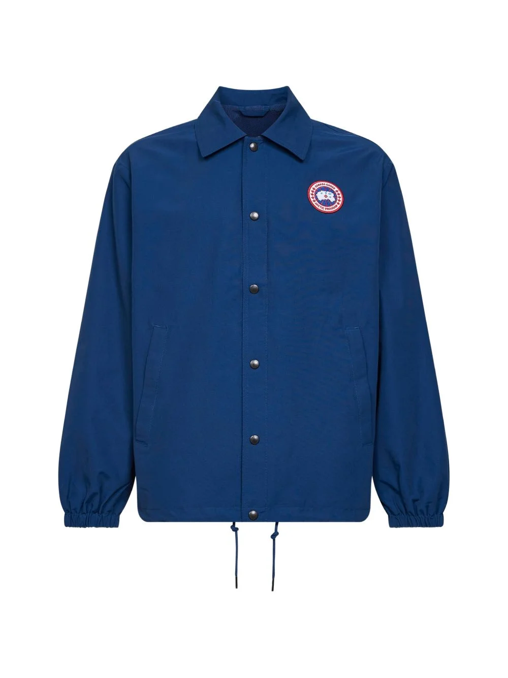 logo-patch shirt jacket - 1