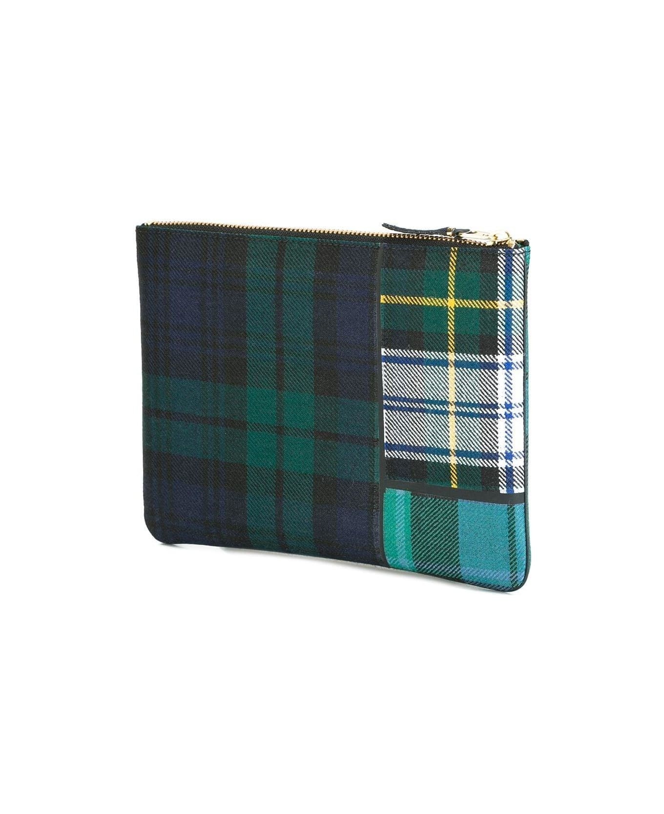 Tartan Print Clutch - 2