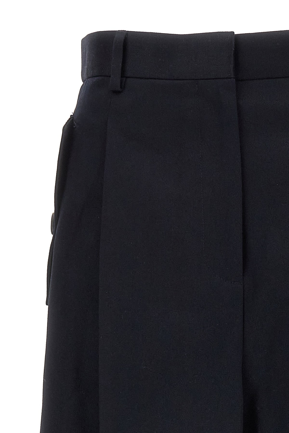 Loose leg front pleat pants - 3