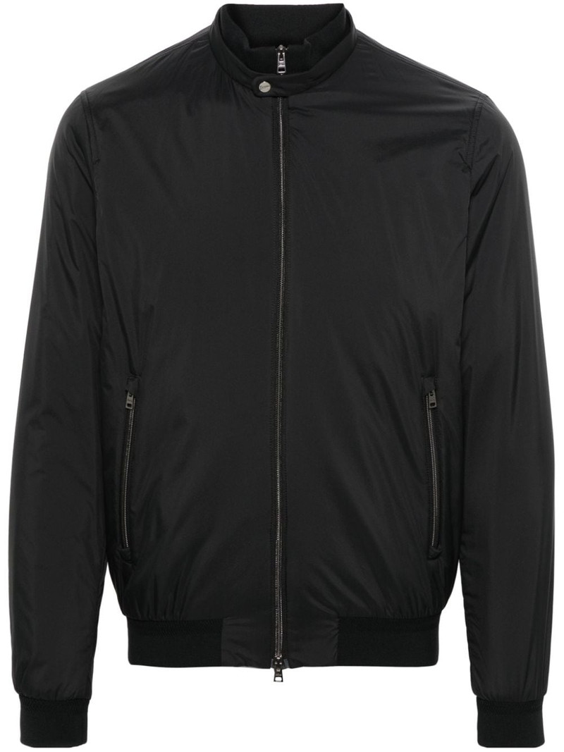 logo-plaque bomber jacket 1
