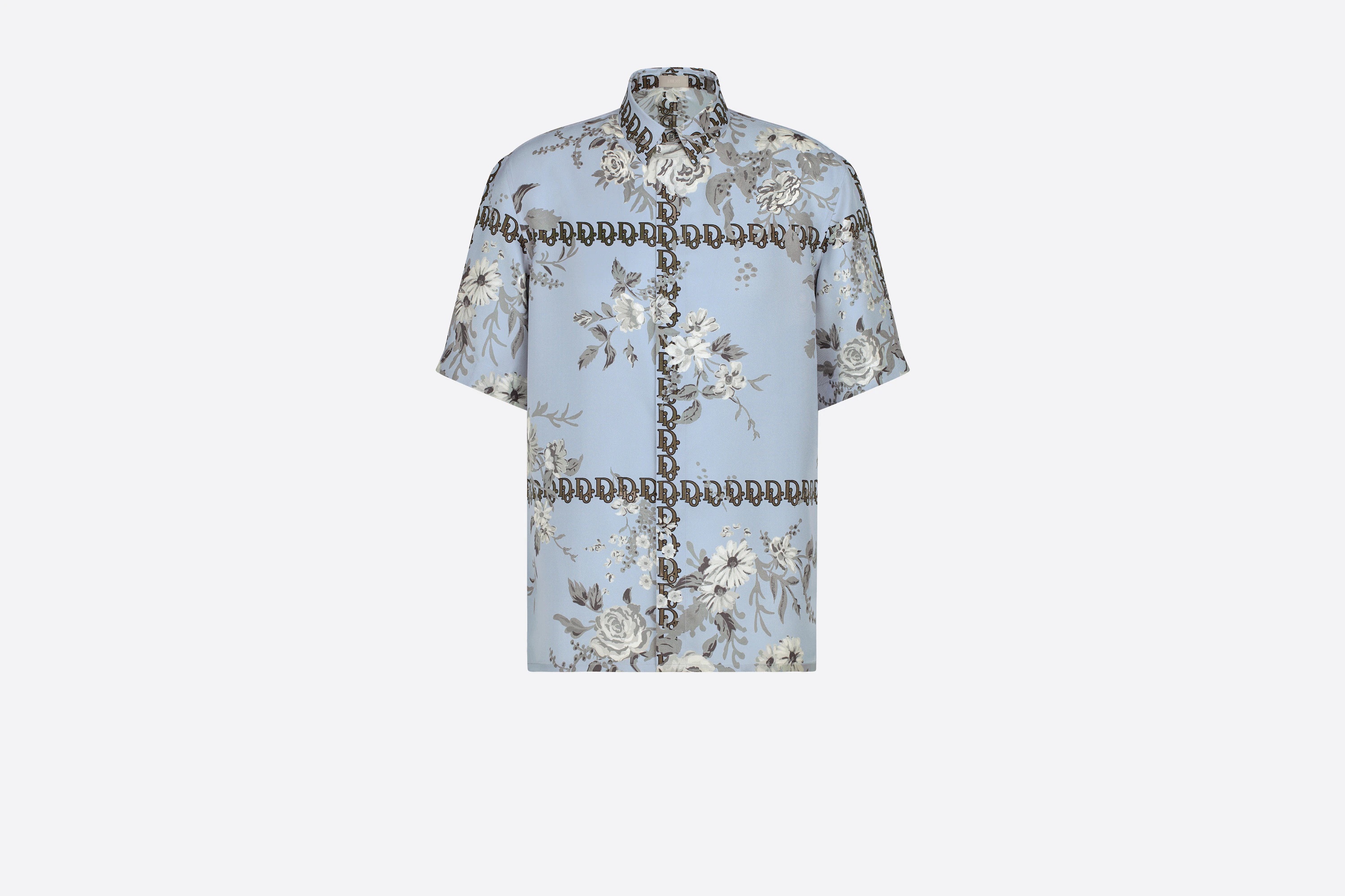 Dior Oblique Floral Short-Sleeved Shirt - 1
