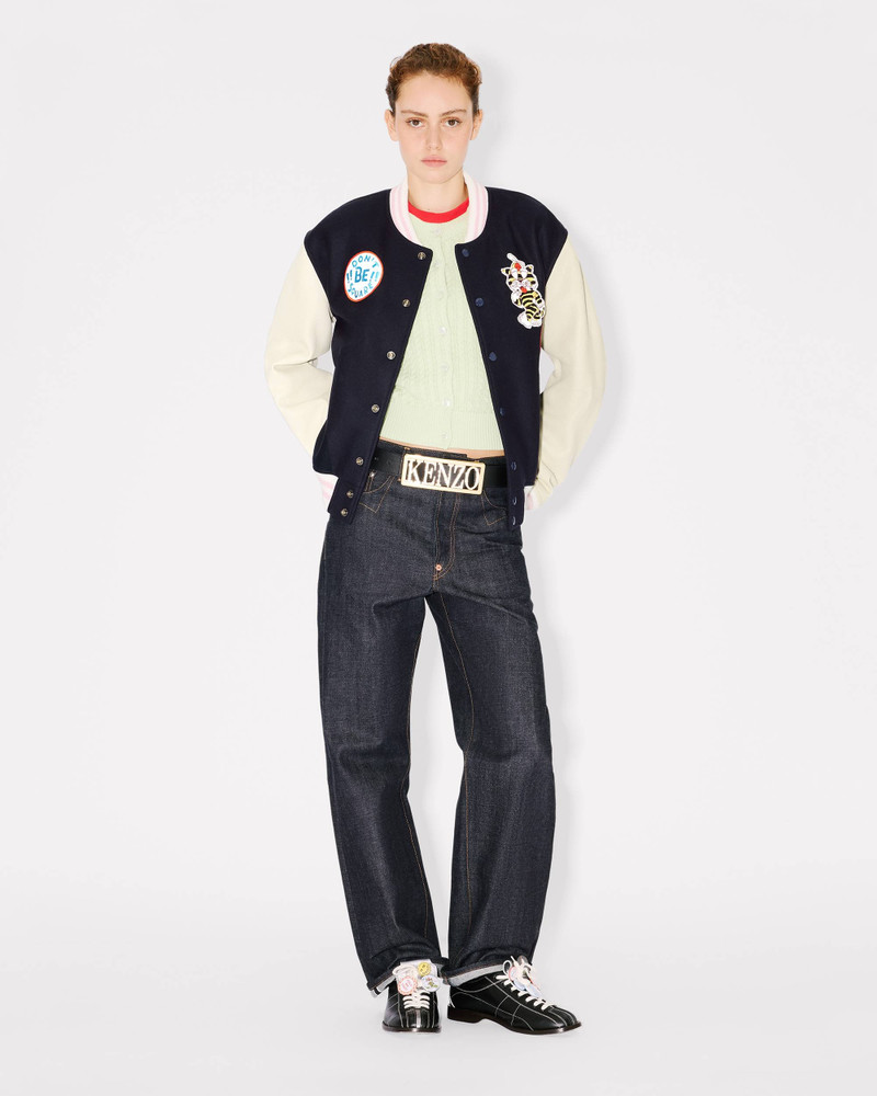 'KENZO Badges' oversized varsity blouson in wool 3