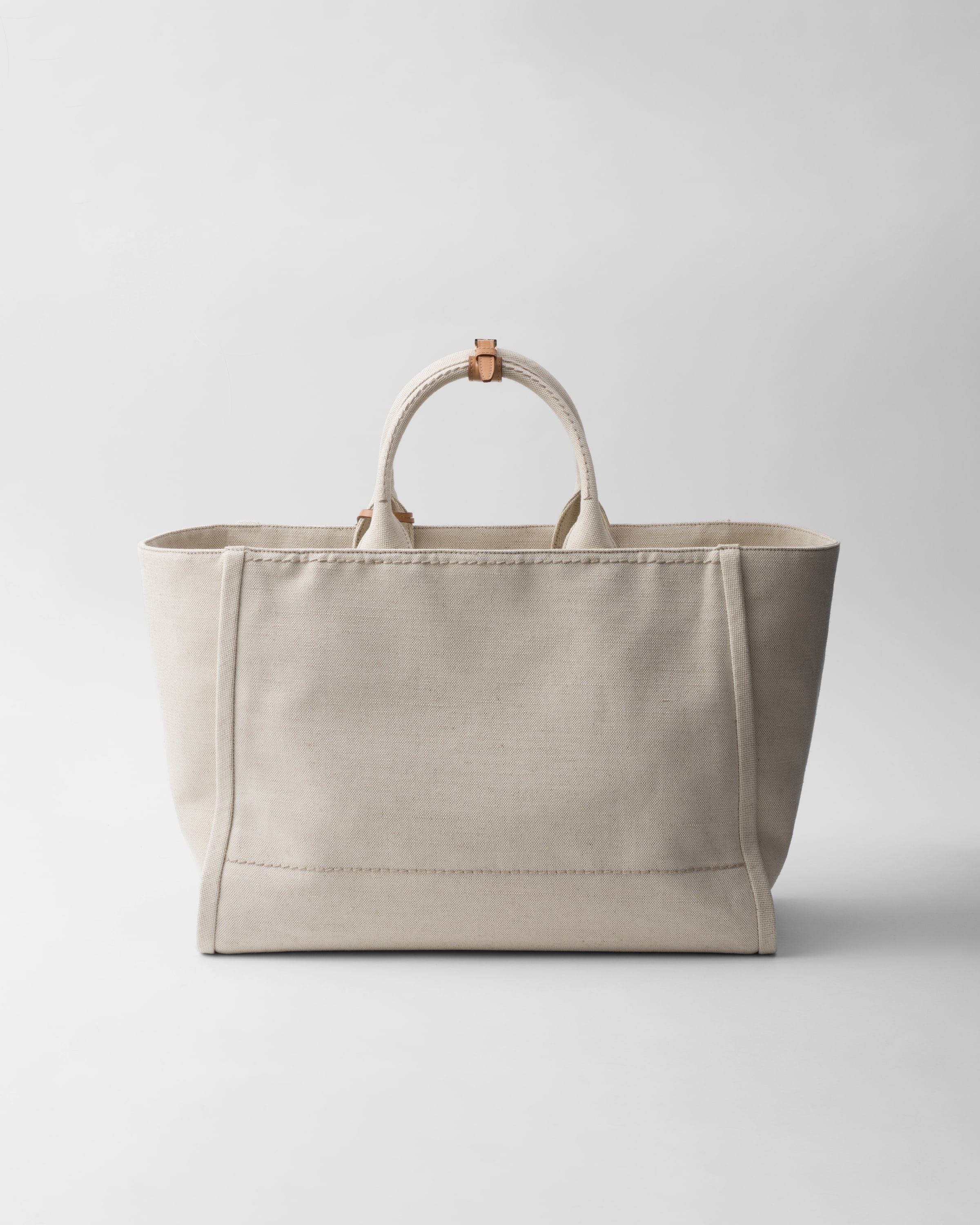 Linen blend tote bag - 3
