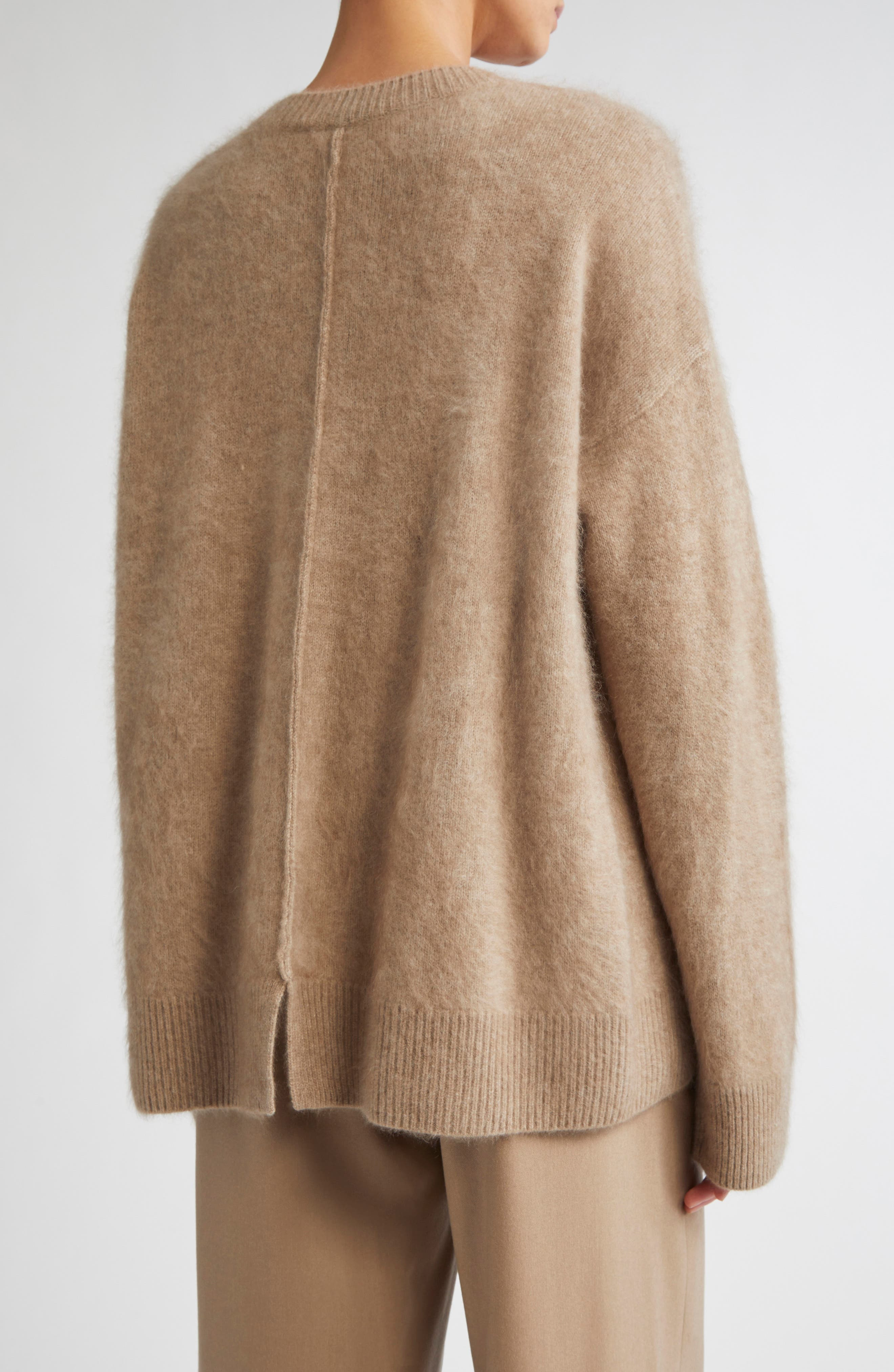 Max Mara Dante Oversize Cashmere Sweater in Beige at Nordstrom - 3
