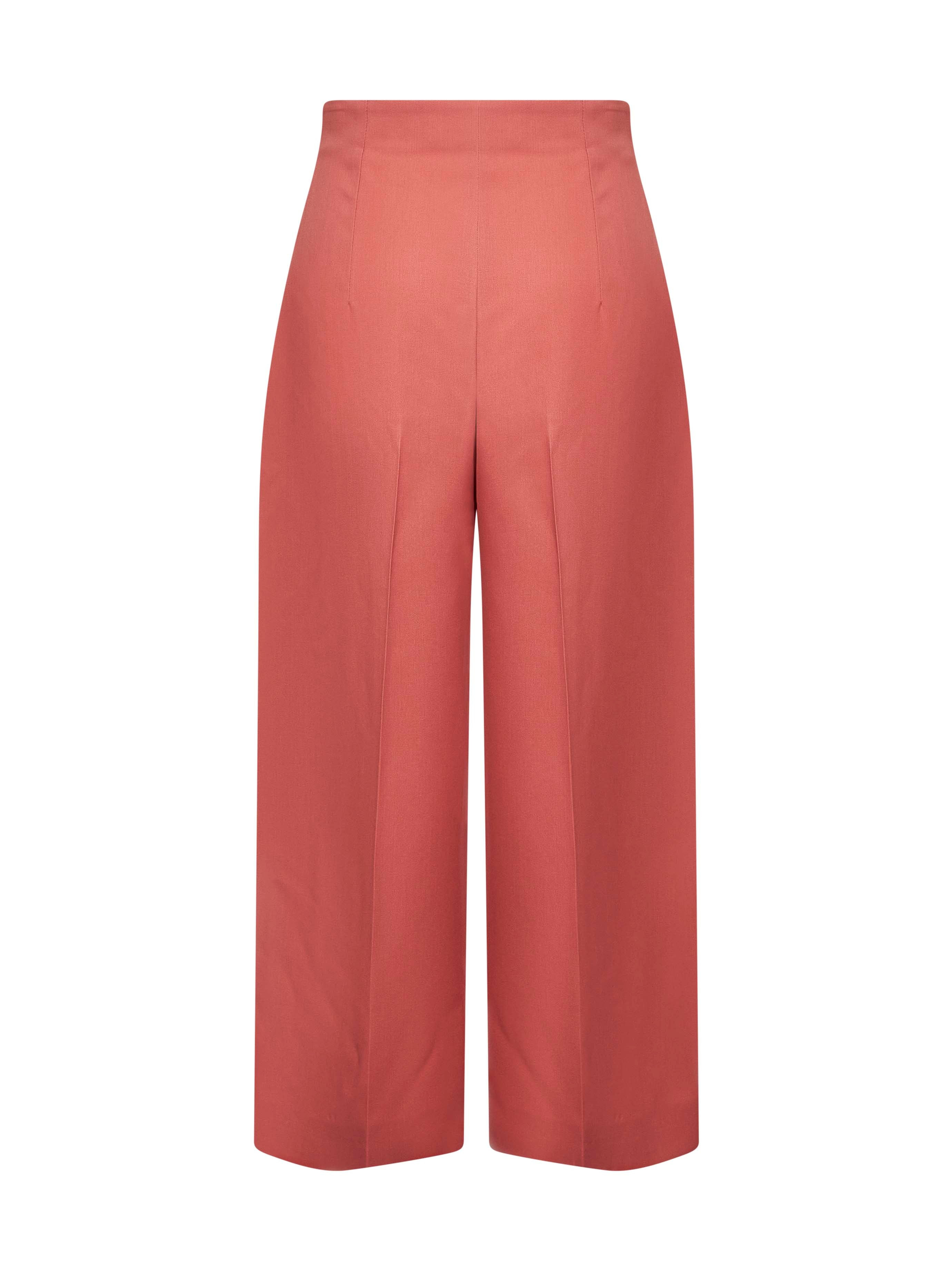 Marni Women Pink Wool Batavia Cropped Trousers - 2