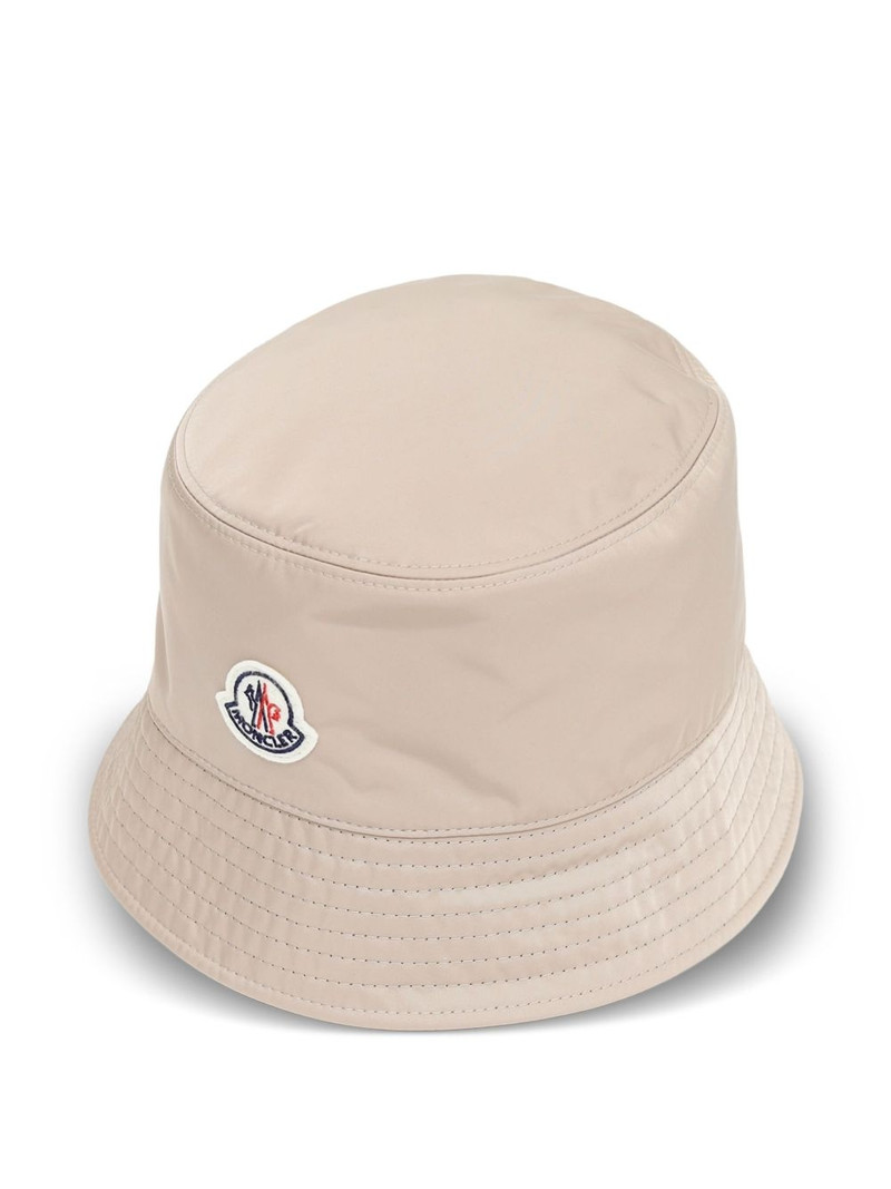 Moncler logo-patch bucket hat outlook