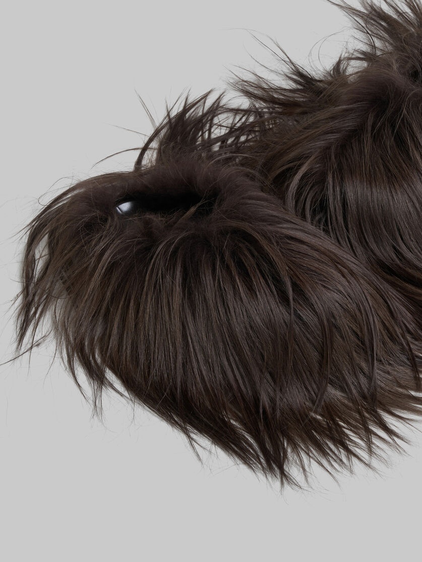 BROWN KIDASSA FUR FUSSBETT SABOT - 5