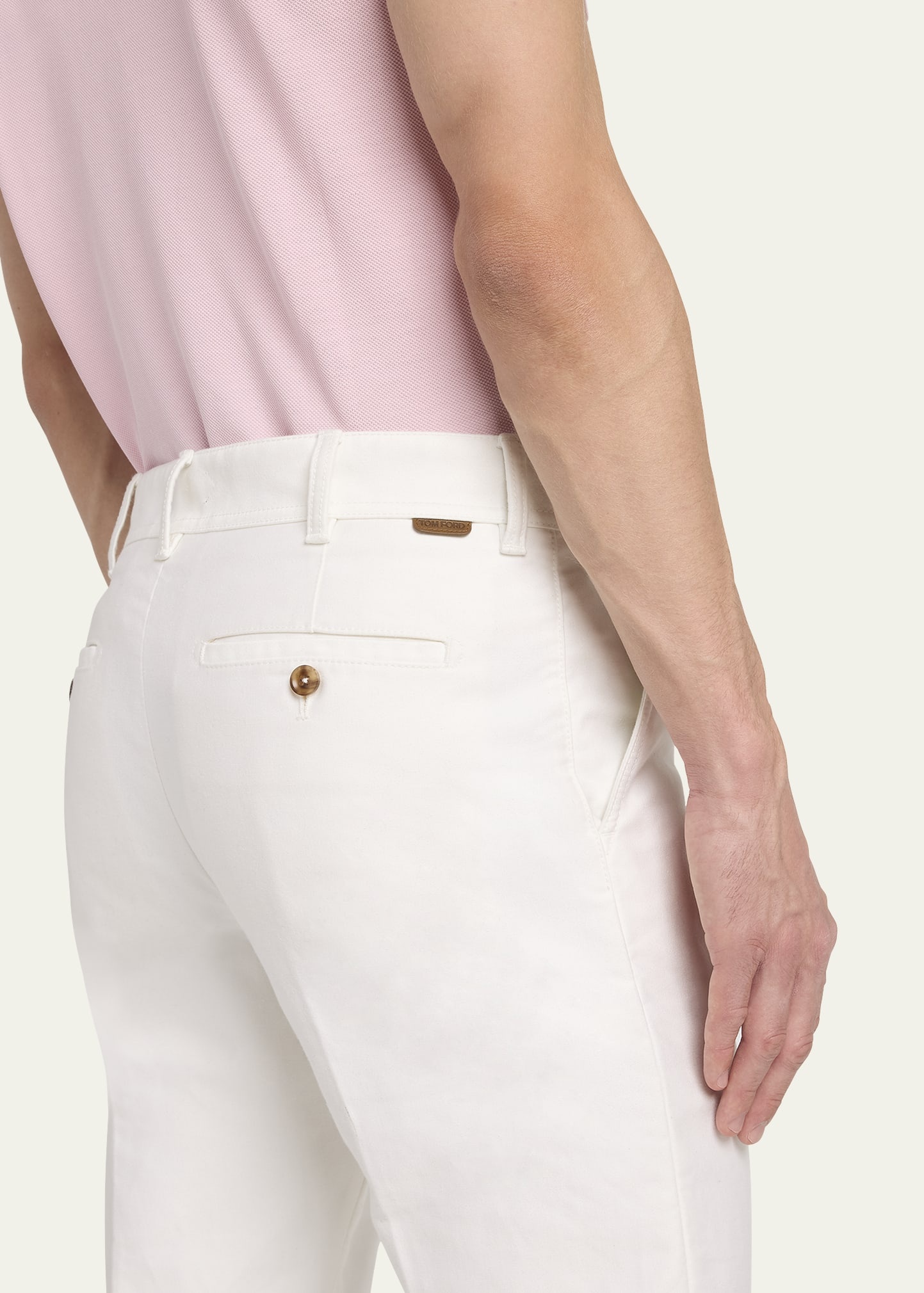 Men's Brushed Cotton-Satin Chino Pants - 5