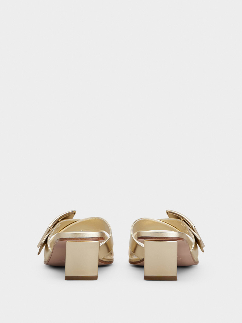 Roger Vivier Belle Vivier Mules in leather outlook