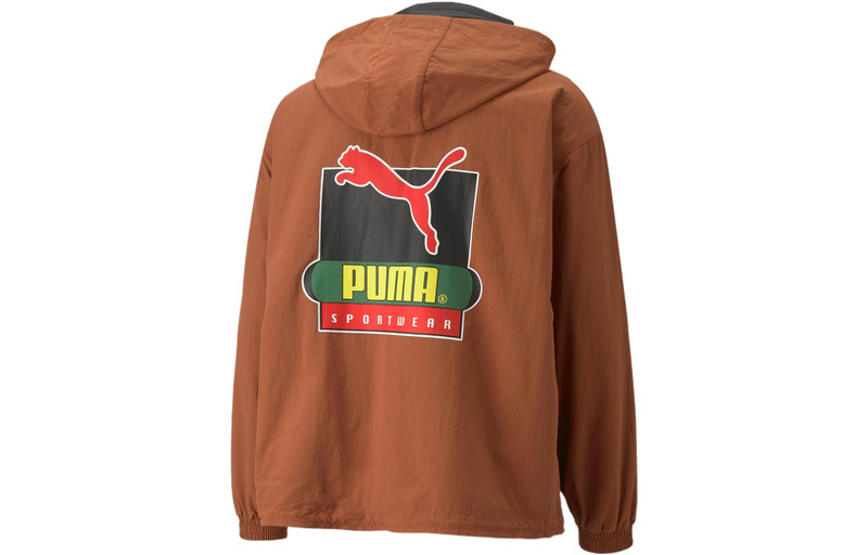 PUMA Puma X Butter Goods Lightweight Pop Over Top Half Zip Hoodie 'Brown' 534055-87 outlook