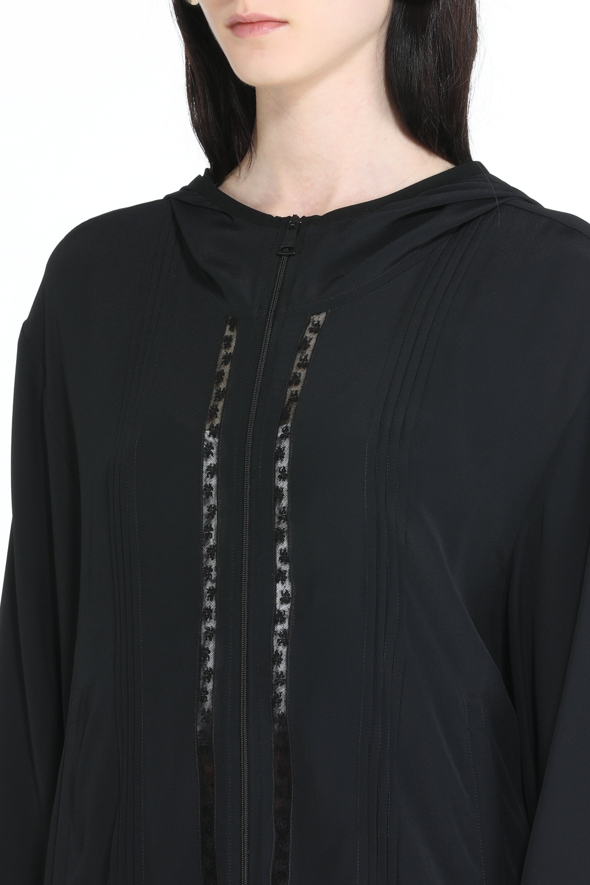 LACE-DETAIL HOODIE - 5