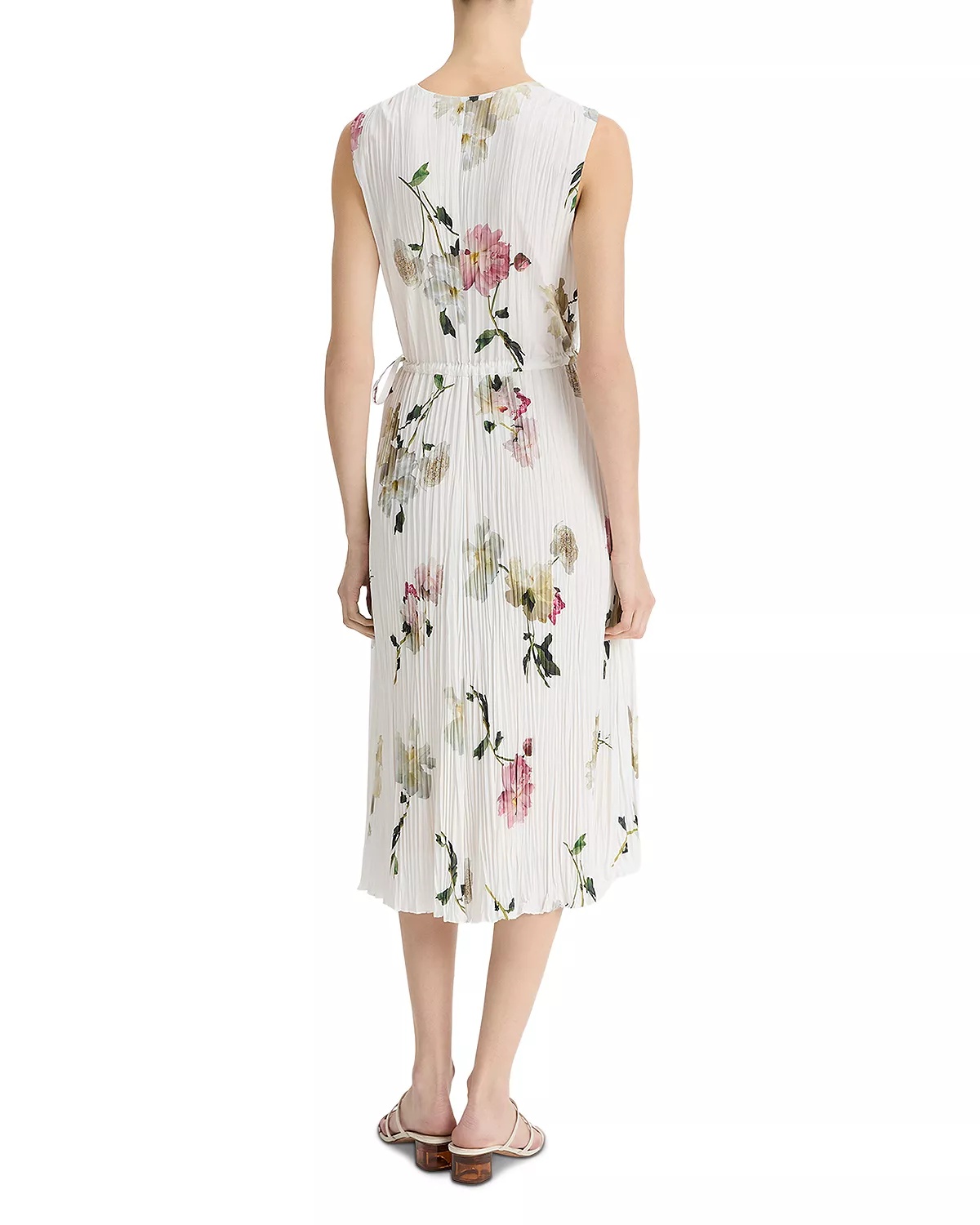 Wilted Peony Pleated Dress - 2