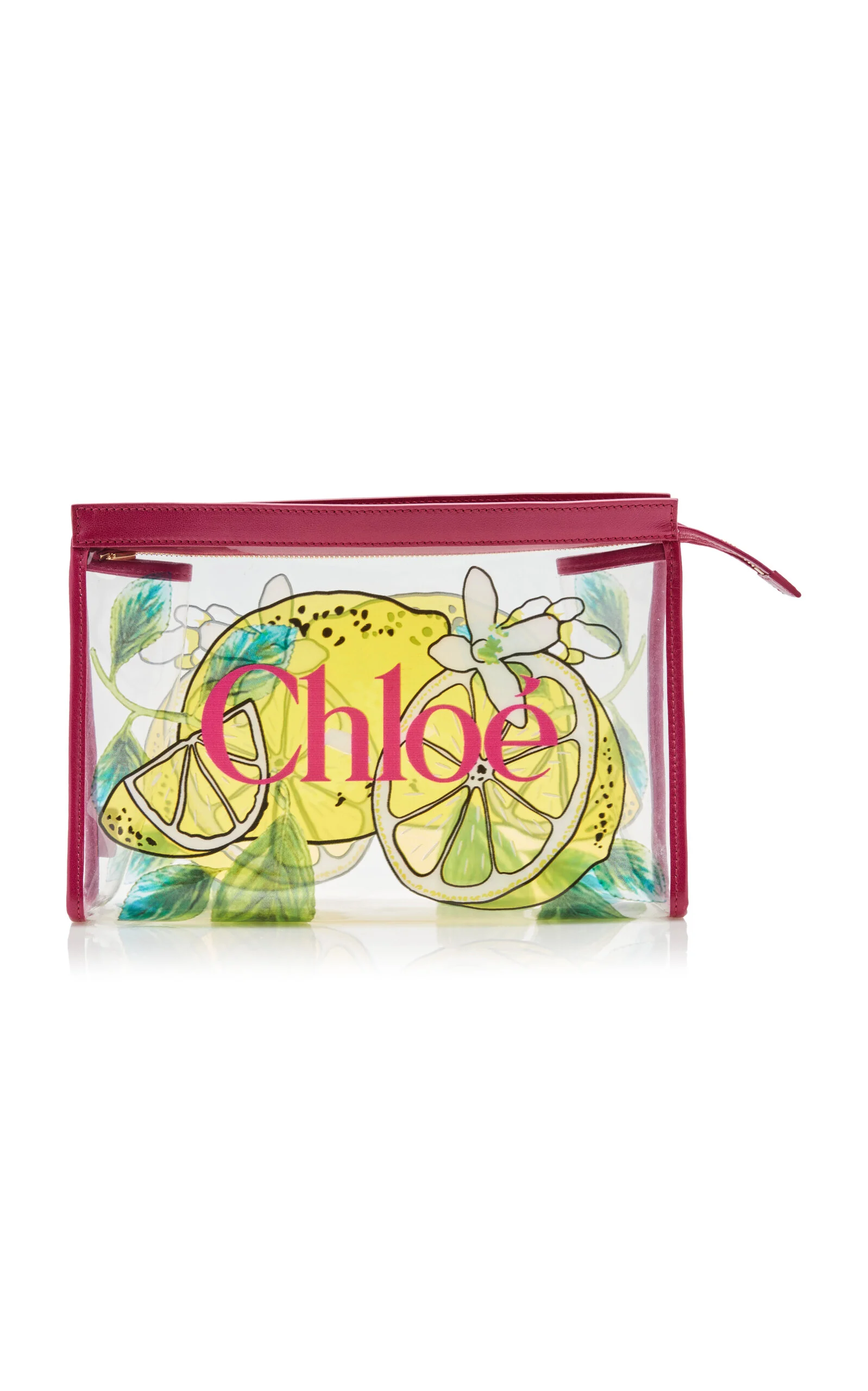 Chloé Soleil PVC & Leather Pouch yellow - 1