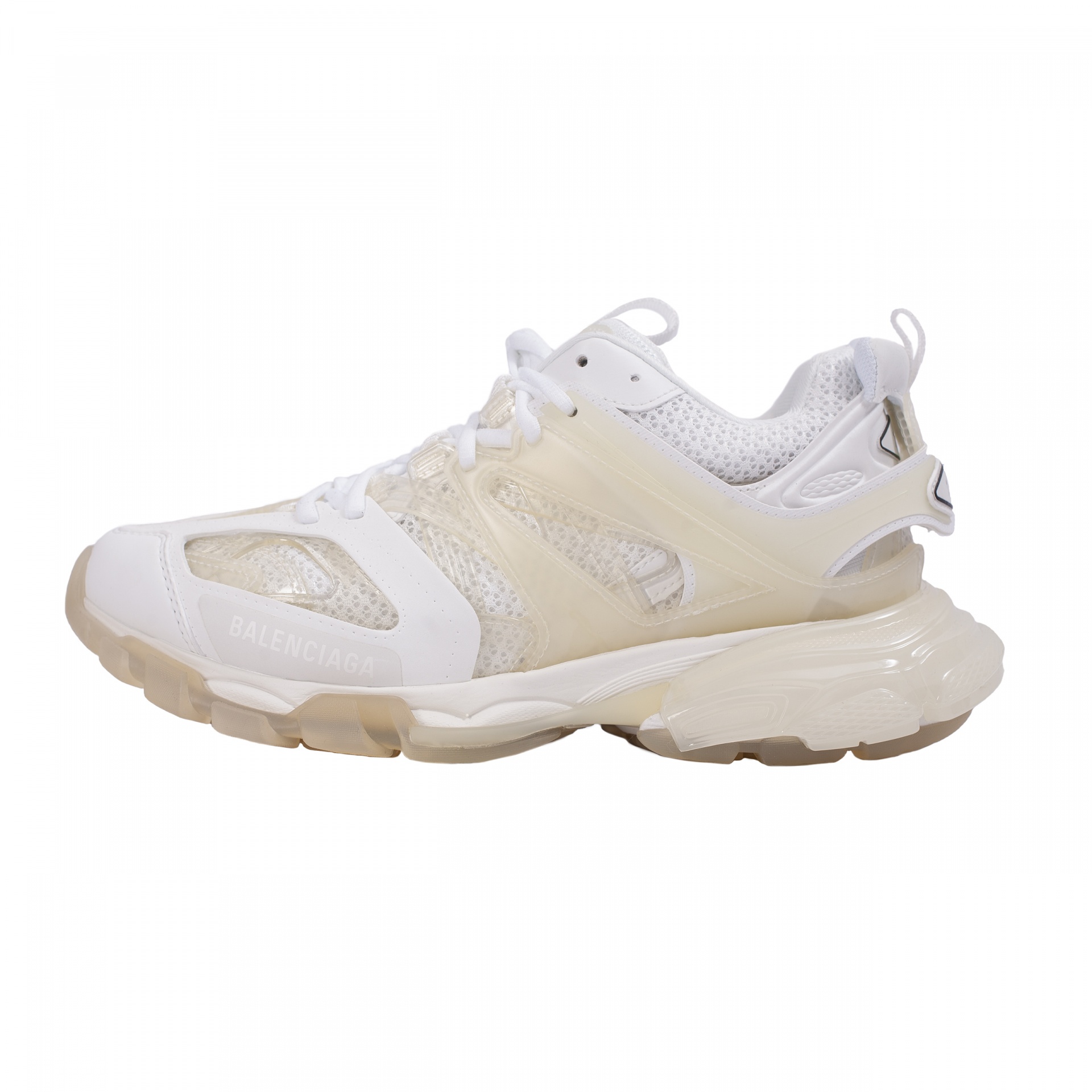 WHITE TRACK SNEAKERS - 1