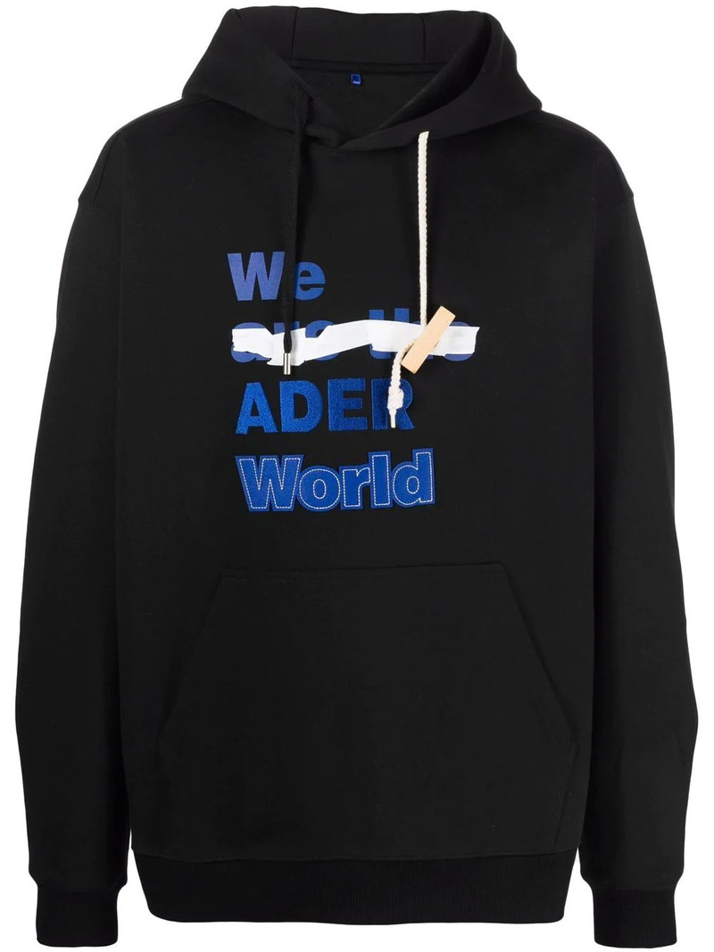 slogan print hoodie 1