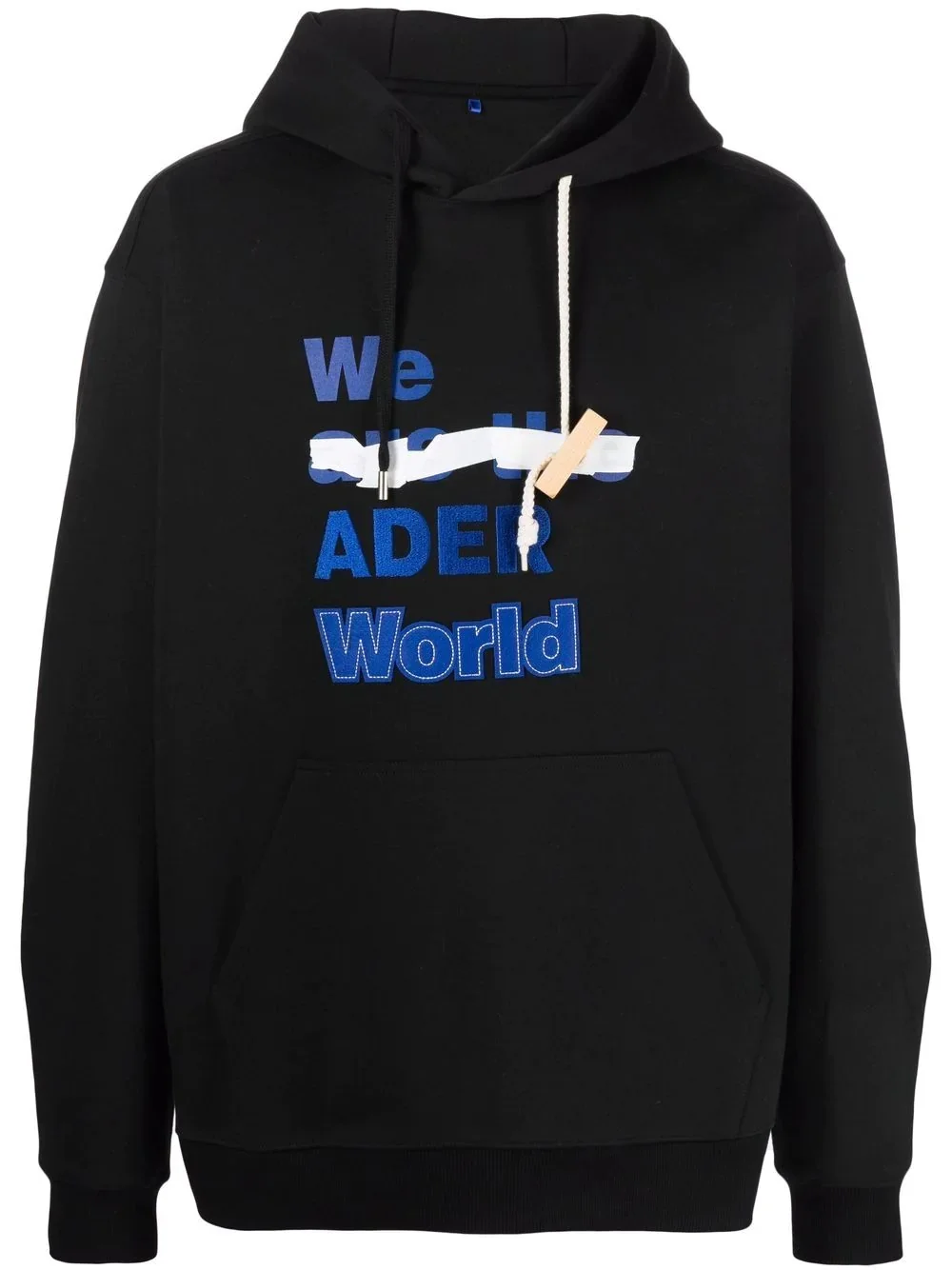 slogan print hoodie - 1
