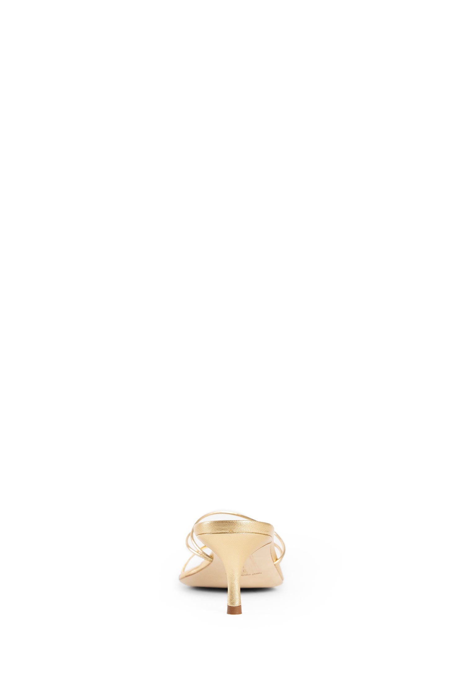 MANOLO BLAHNIK WOMAN GOLD SANDALS - 3