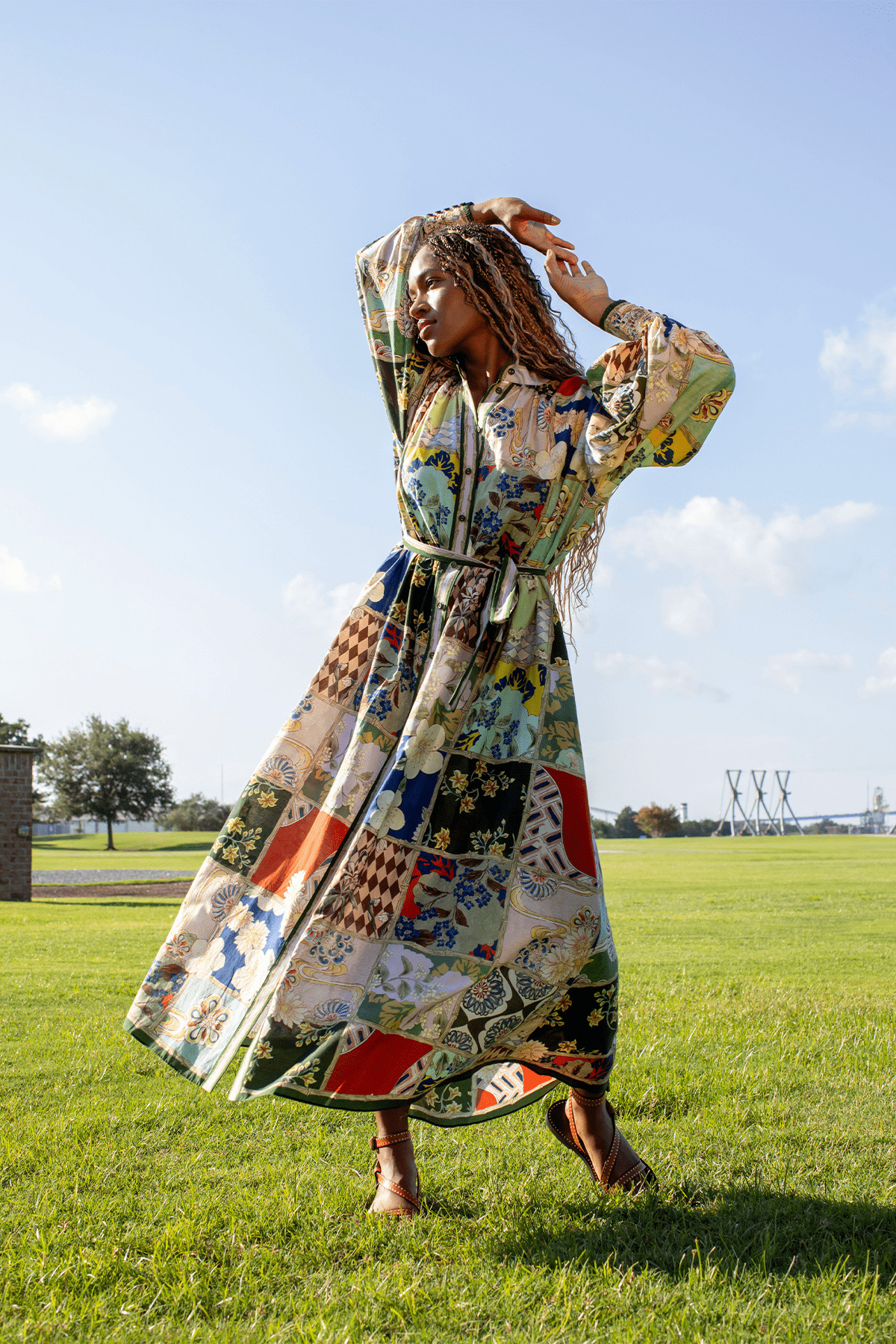 Bianca Shirtdress in Multi - 5