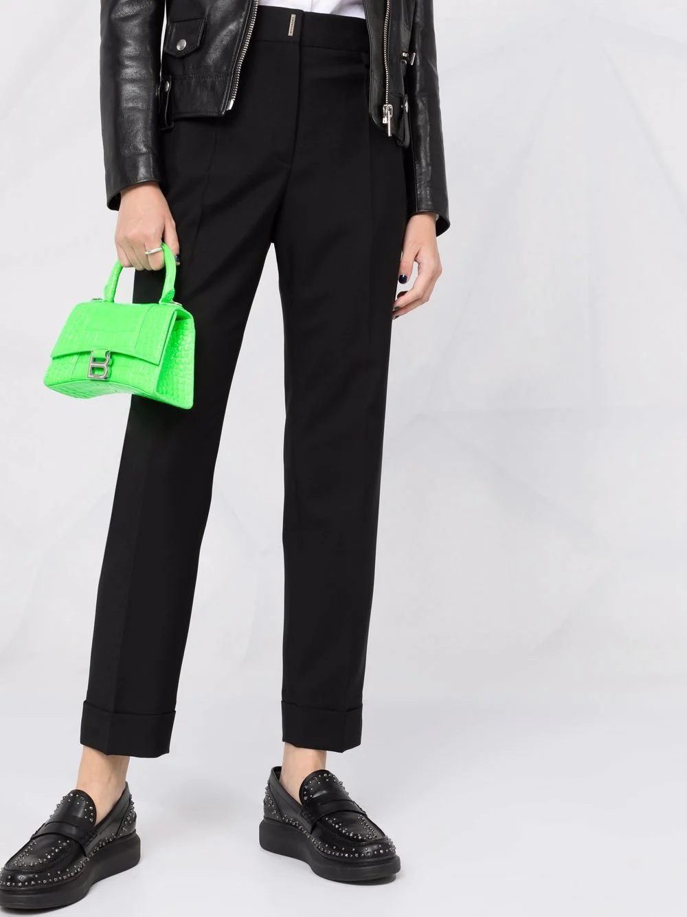 tailored straight-leg trousers - 5