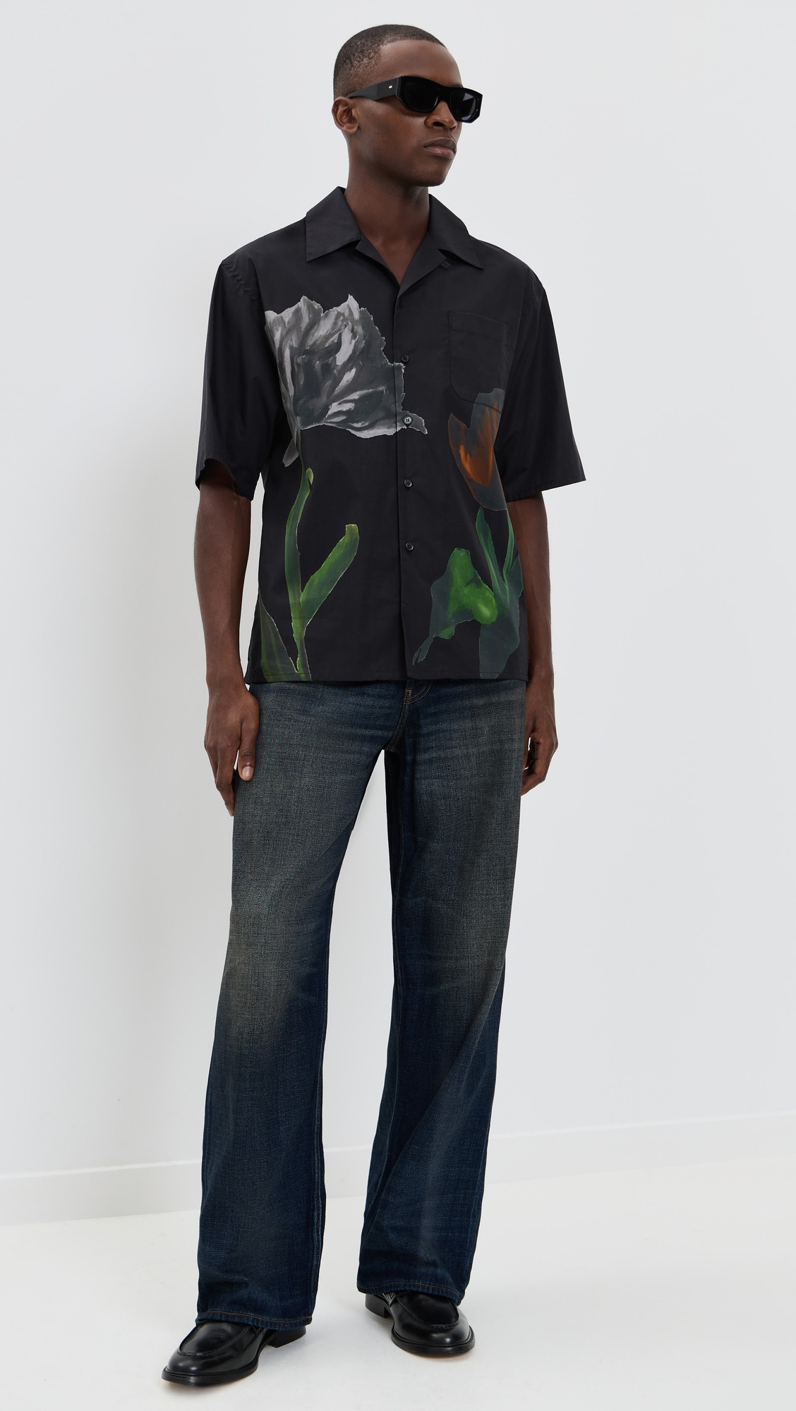 Big Tulip Printed Poplin Shirt - 4