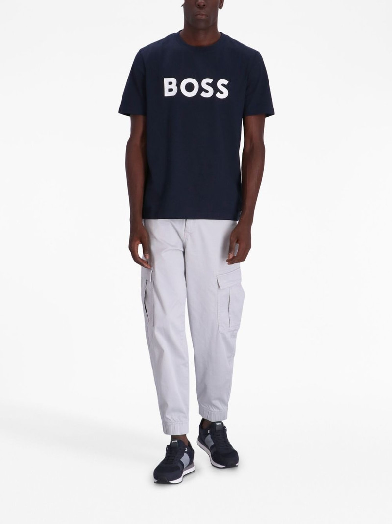 BOSS logo-print cotton T-shirt outlook