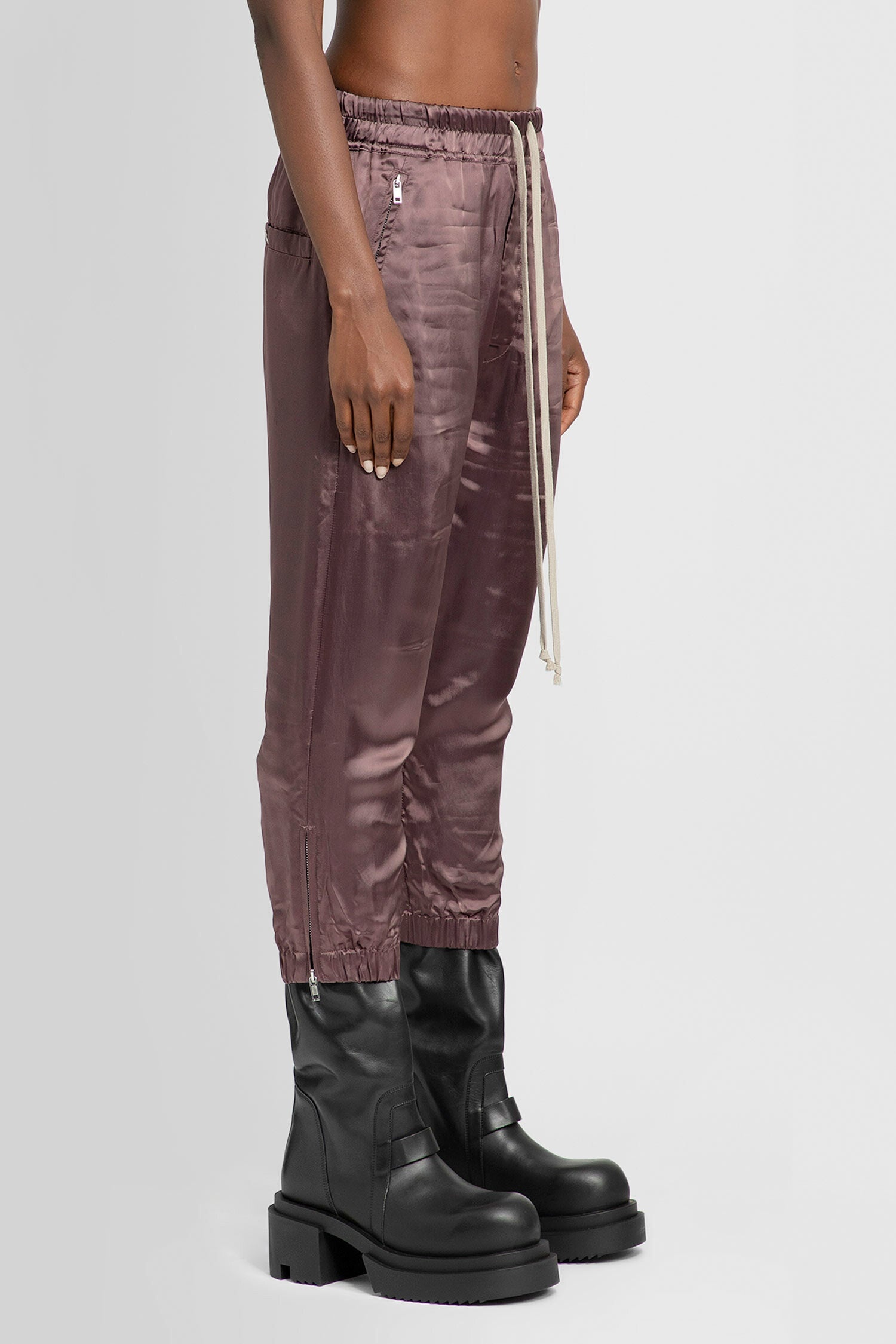 RICK OWENS WOMAN PURPLE TROUSERS - 3