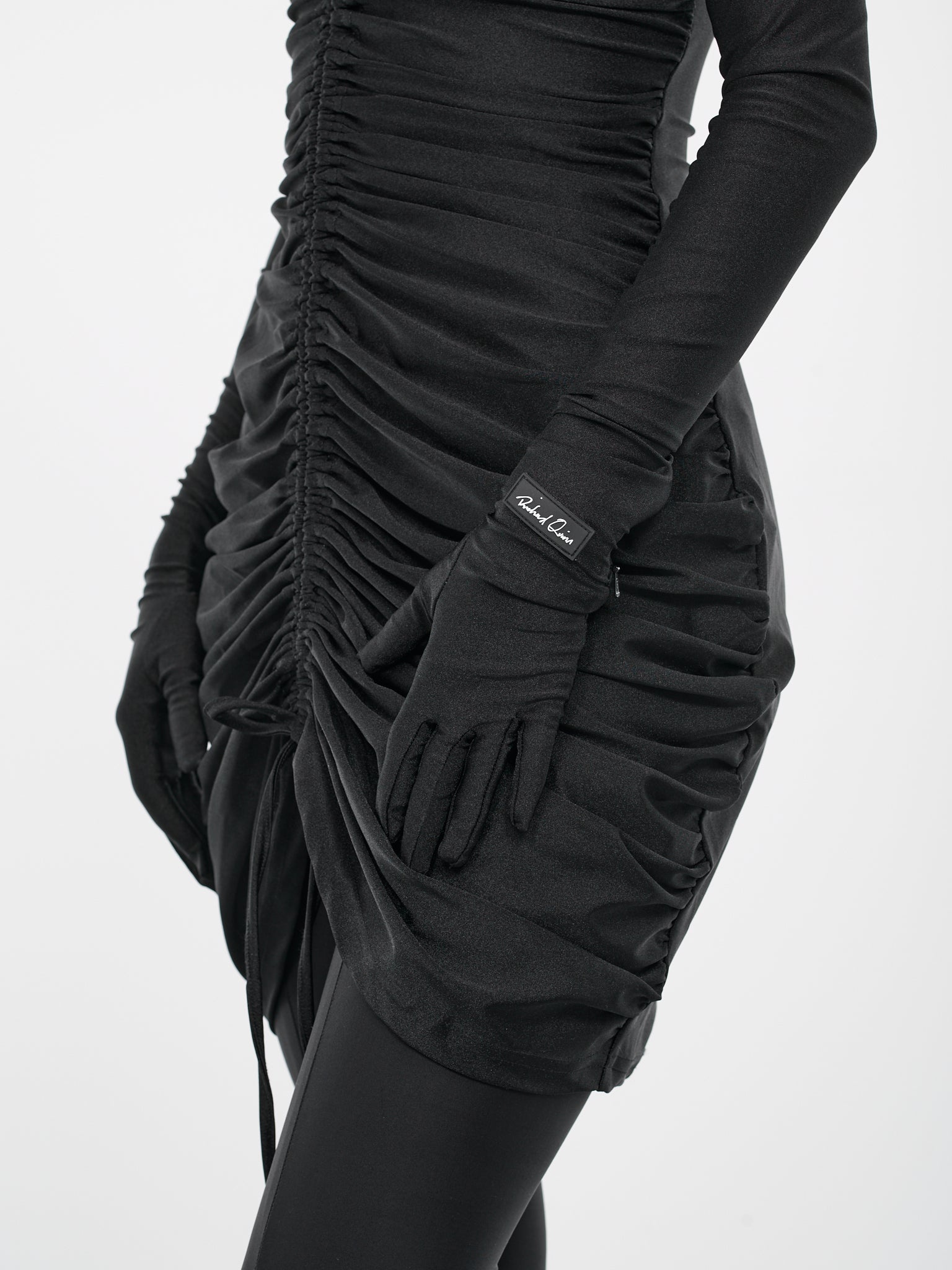 Gloved Ruched Dress - 5