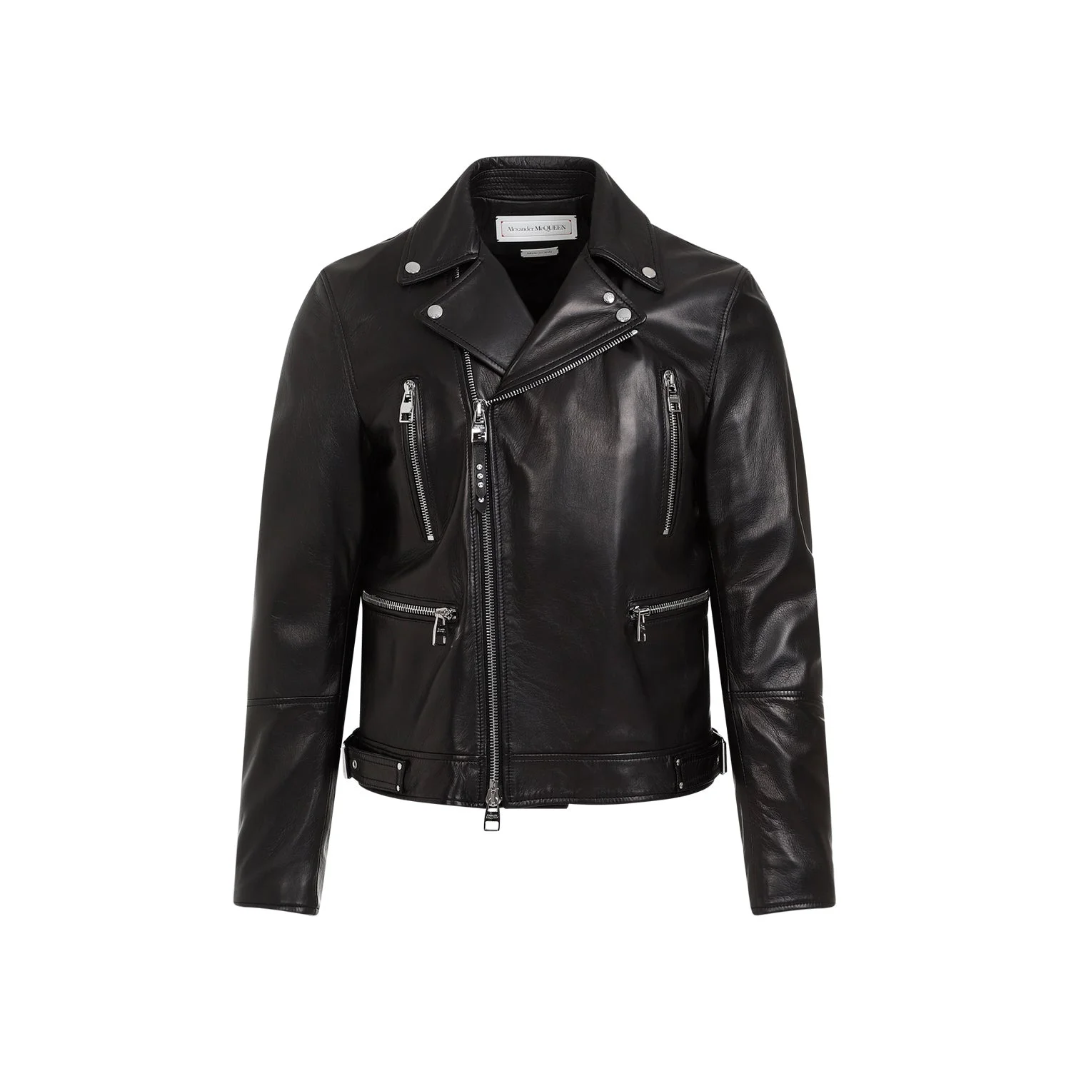 Alexander Mcqueen Leather Biker Jacket Men - 1