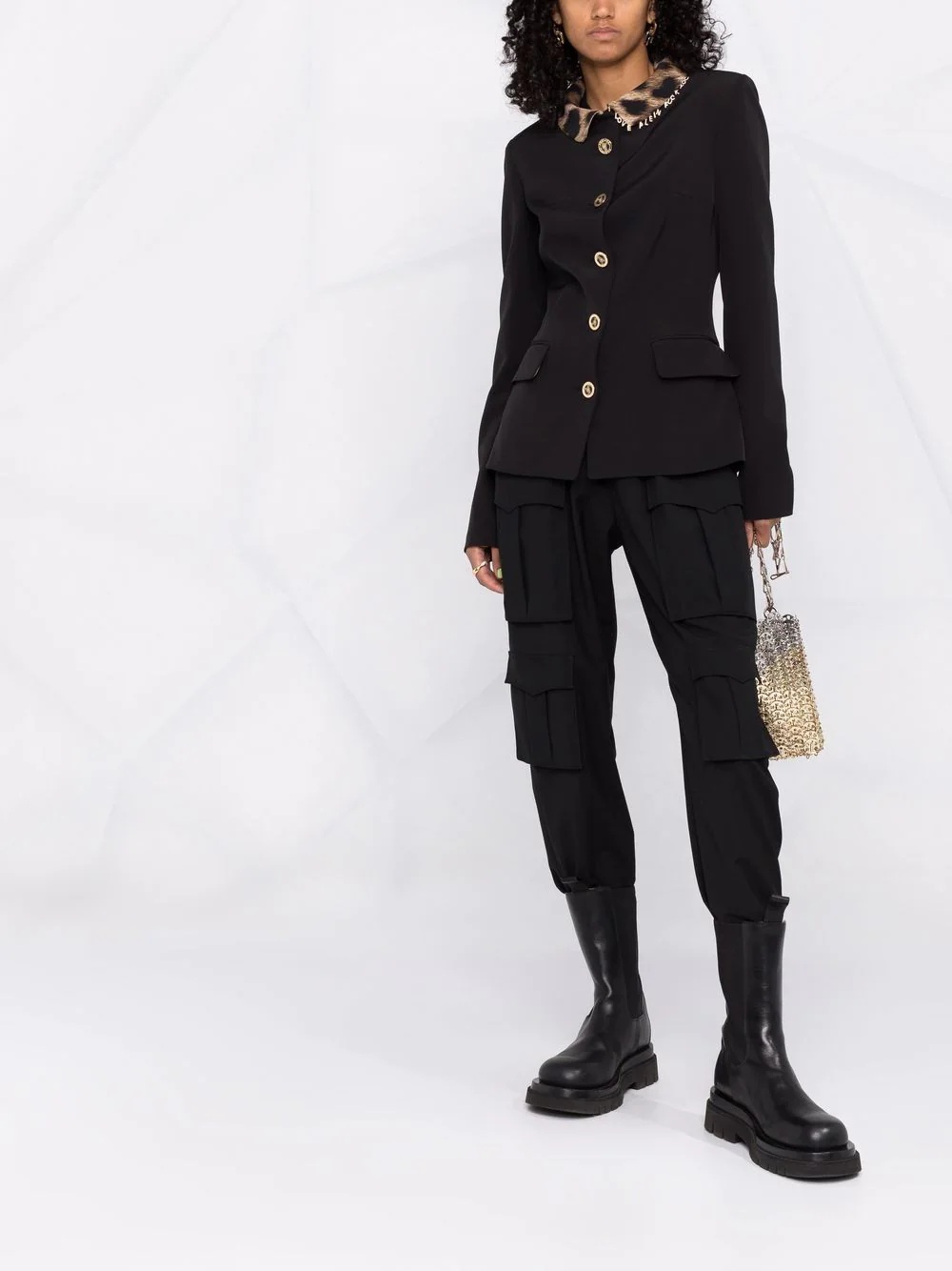 leopard collar Cady jacket - 2