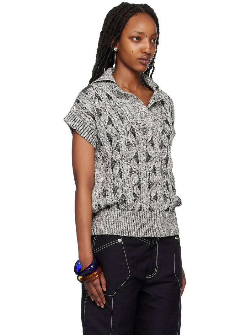 Black & Gray Foliage Vest 2